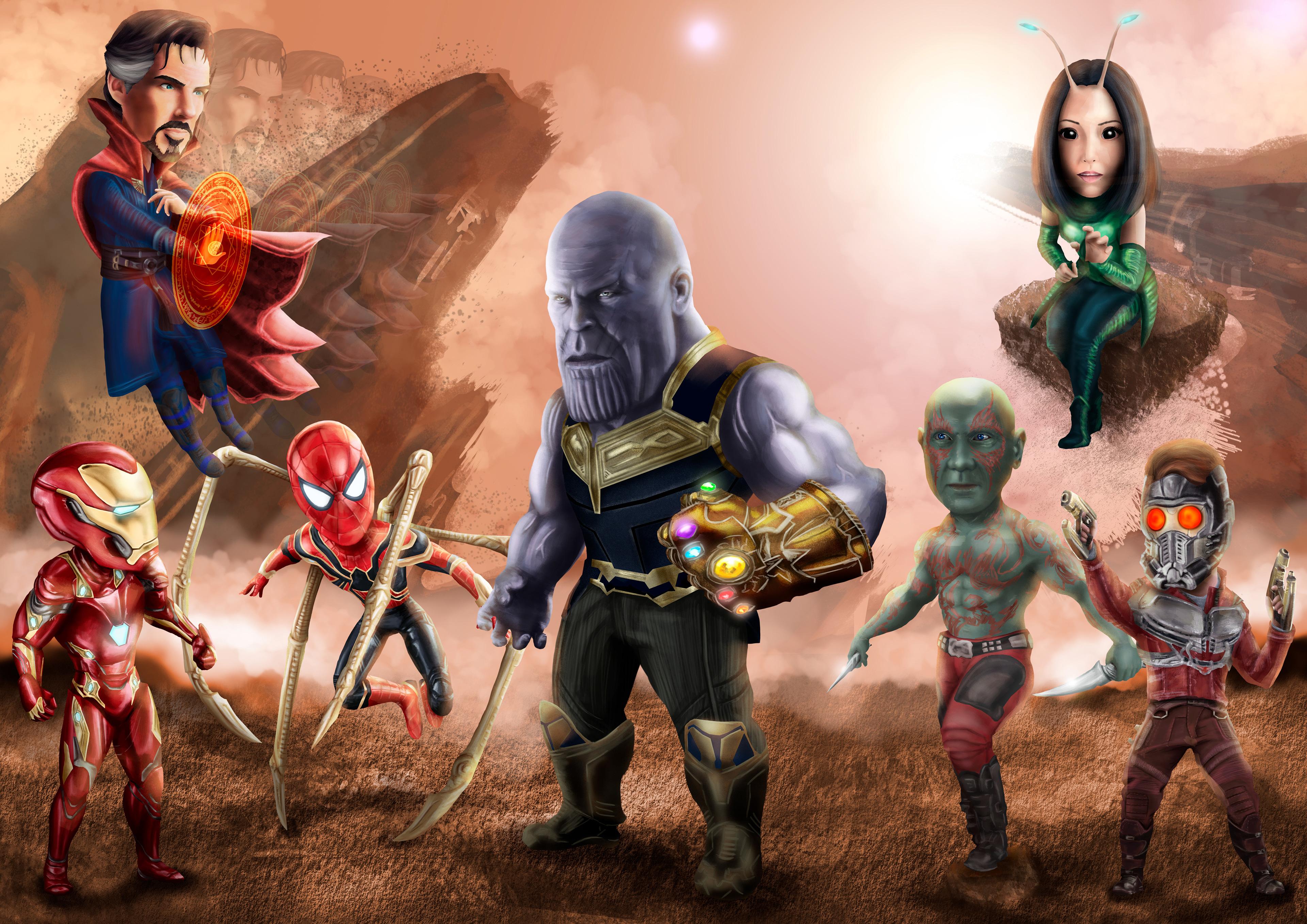 #avengers infinity war, #superheroes, k, #thanos, #iron