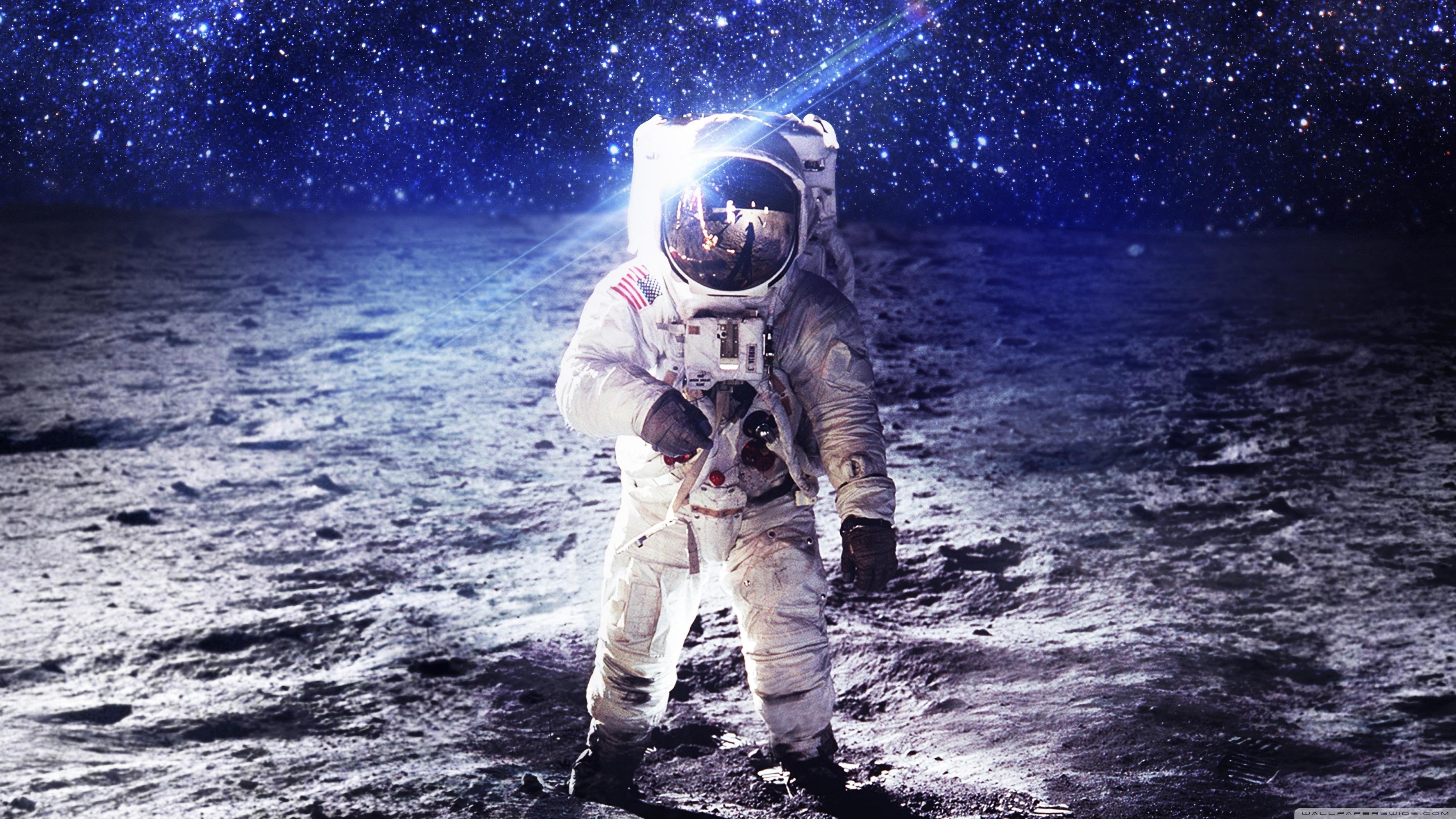 Man on the Moon ❤ 4K HD Desktop Wallpaper for 4K Ultra HD TV • Wide