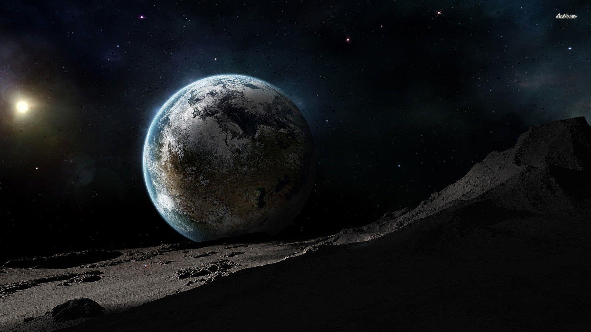 Earth from the moon wallpaper wallpaper