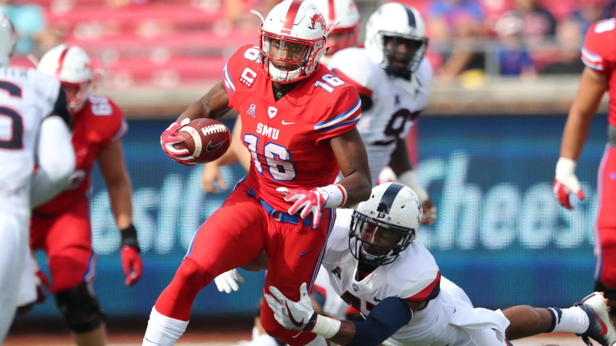 Mustangs Move To 4 1, Defeat UConn 49 28