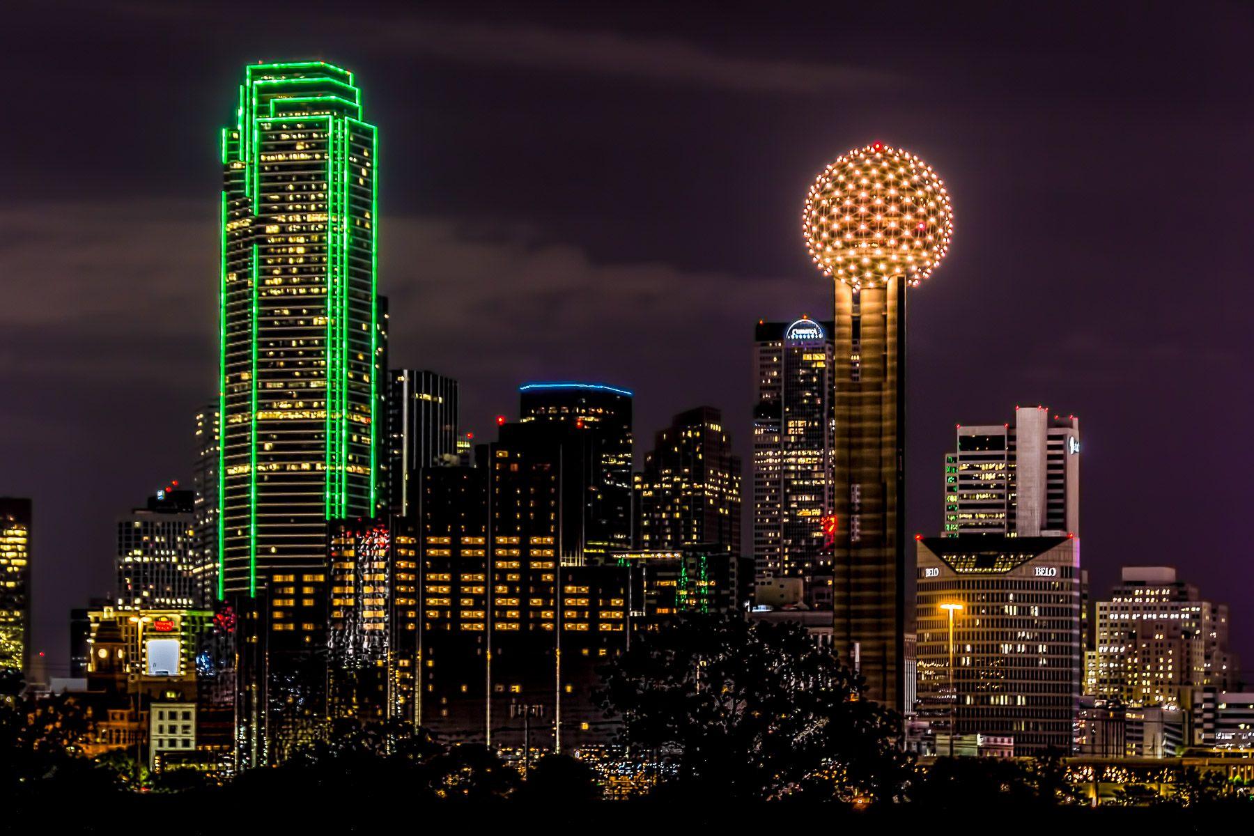 Dallas Skyline Desktop Wallpapers Wallpaper Cave