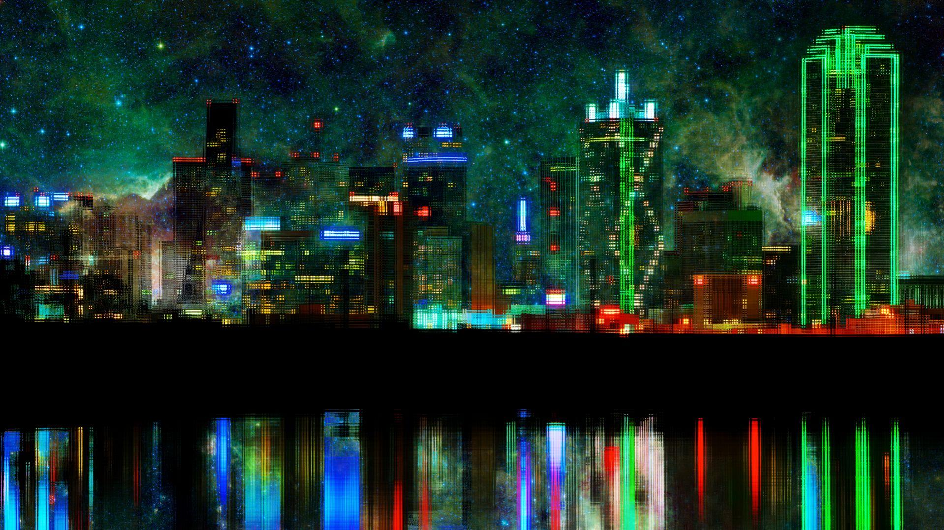 Skyline Dallas At Night HD Wallpaper. High Definitions Wallpaper