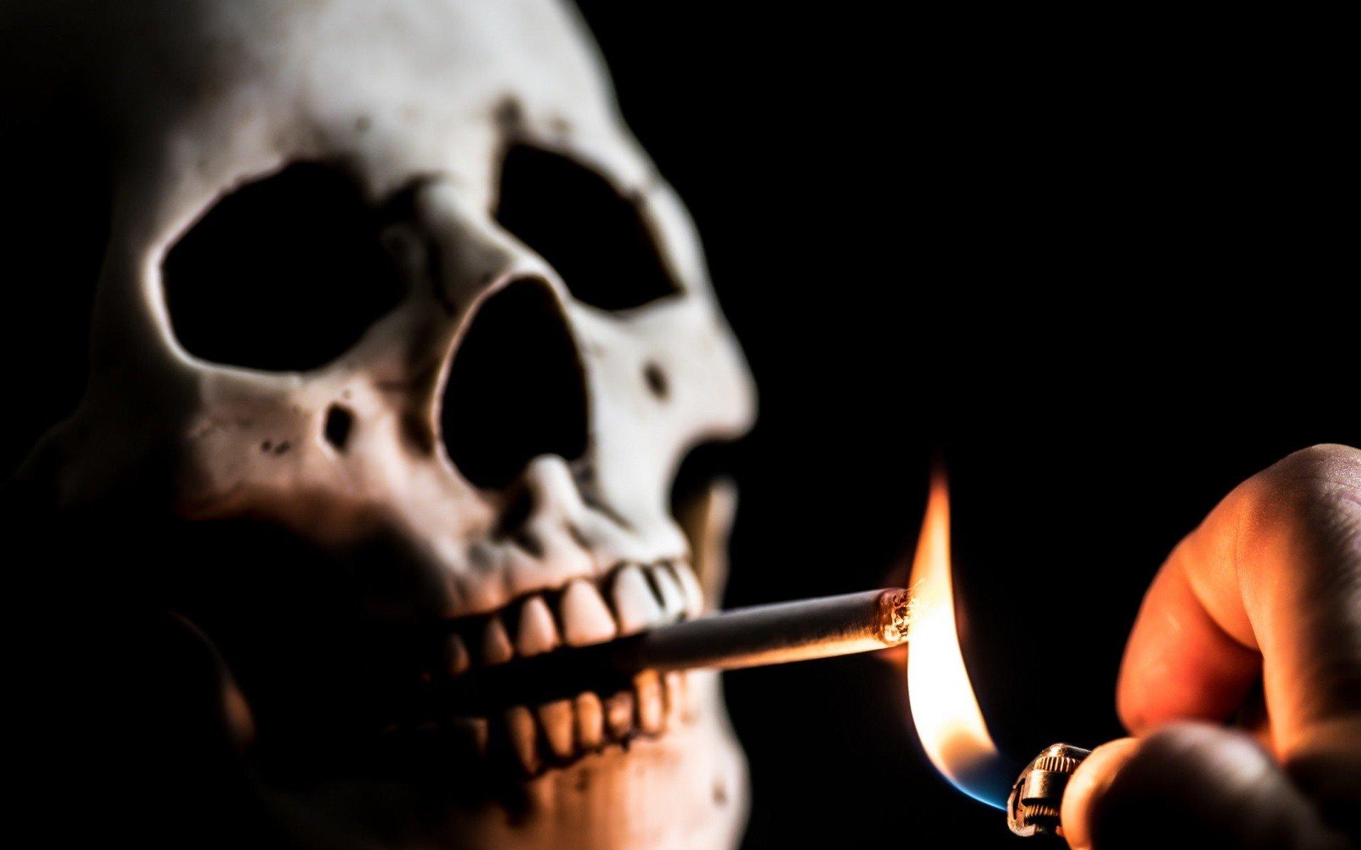 cigarettes, Death, Smoking, Lighter, Skull HD Wallpaper / Desktop and Mobile Image & Photo