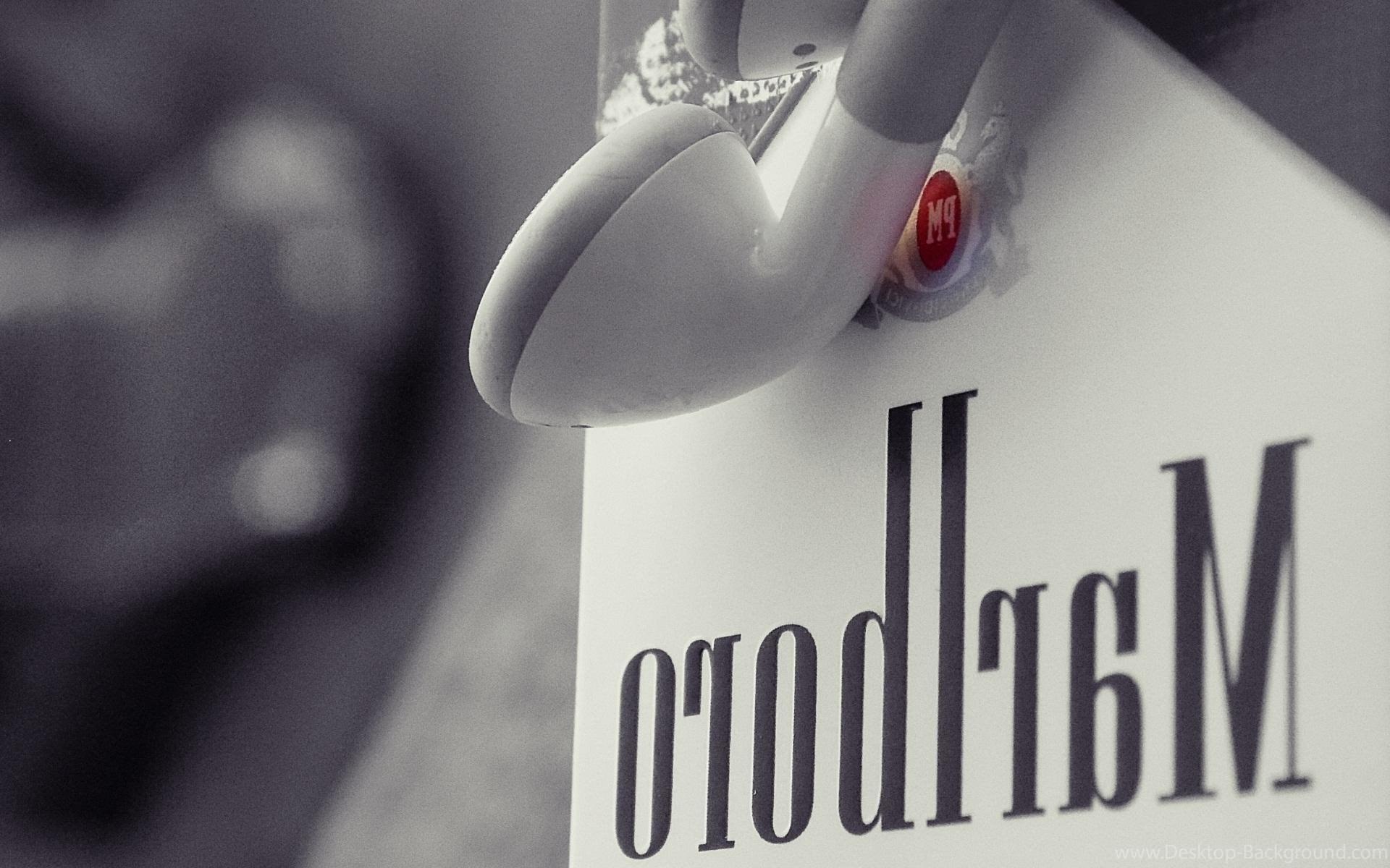 Marlboro Cigarettes Apple Headphones Brand HD Wallpaper Desktop