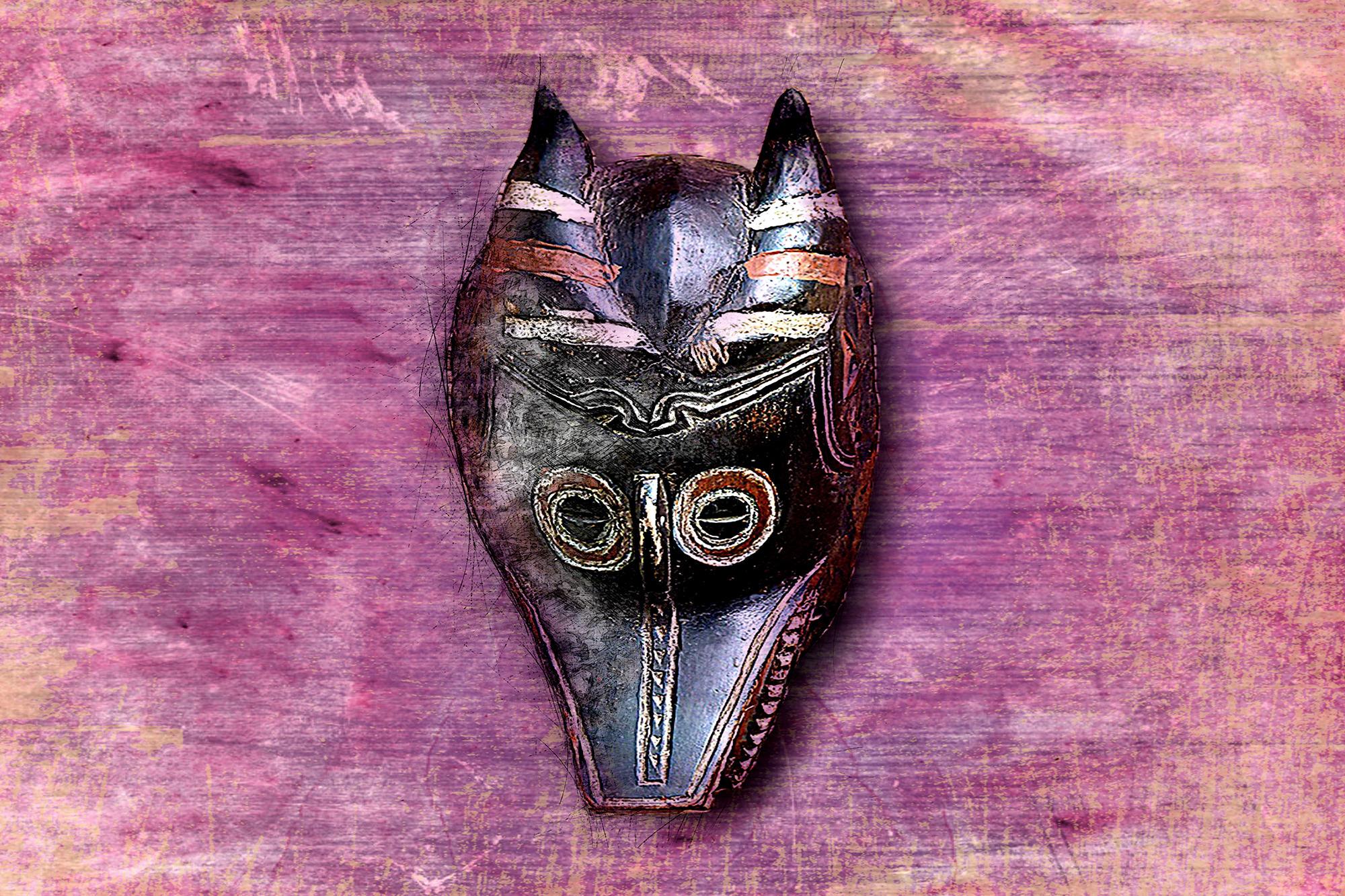 Photo Wallpaper Afro Mask