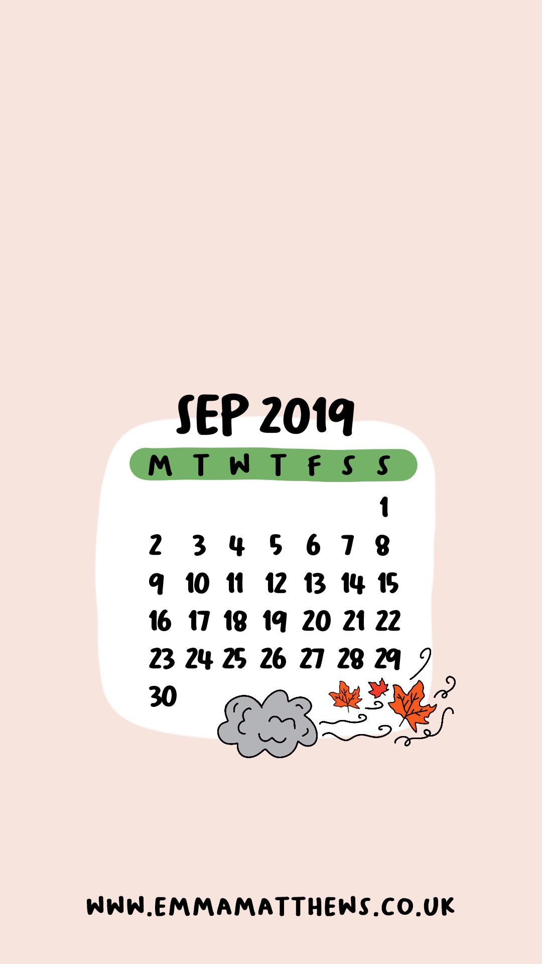 Download Free 2019 iPhone Calendar Wallpapers
