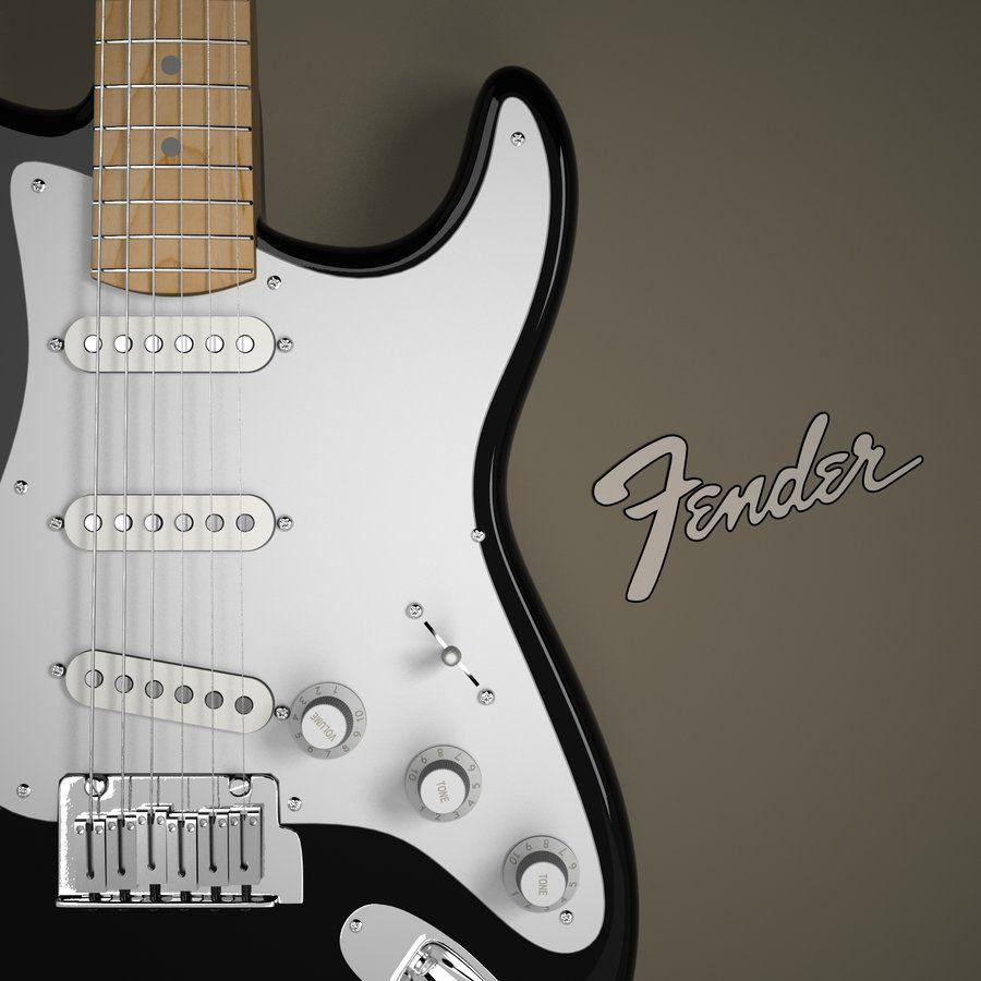 Black Stratocaster Wallpaper