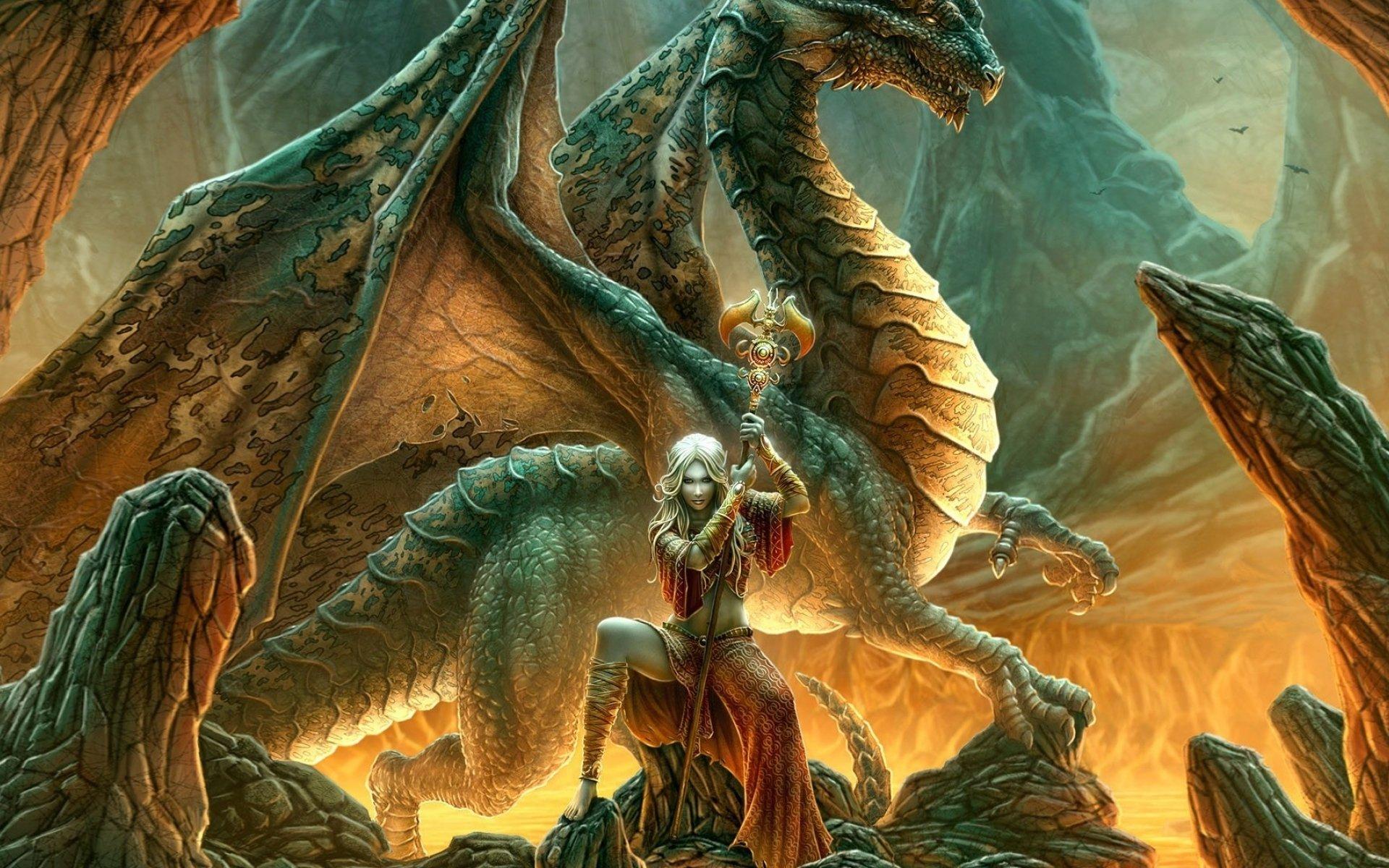 Dragon Princess HD Wallpaper