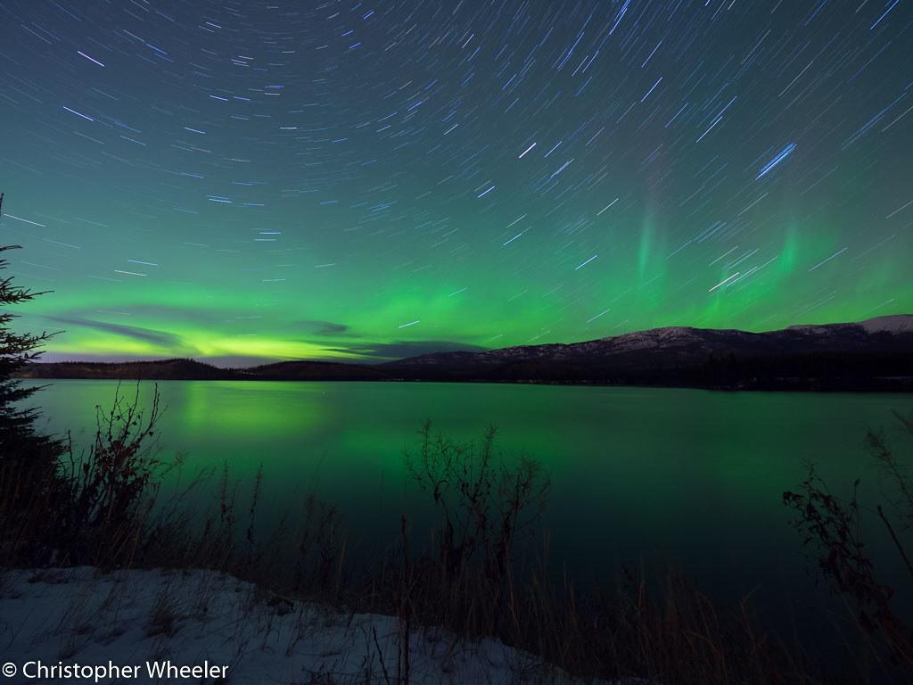 Aurora and Star Trails. This night was supposed to be a rea