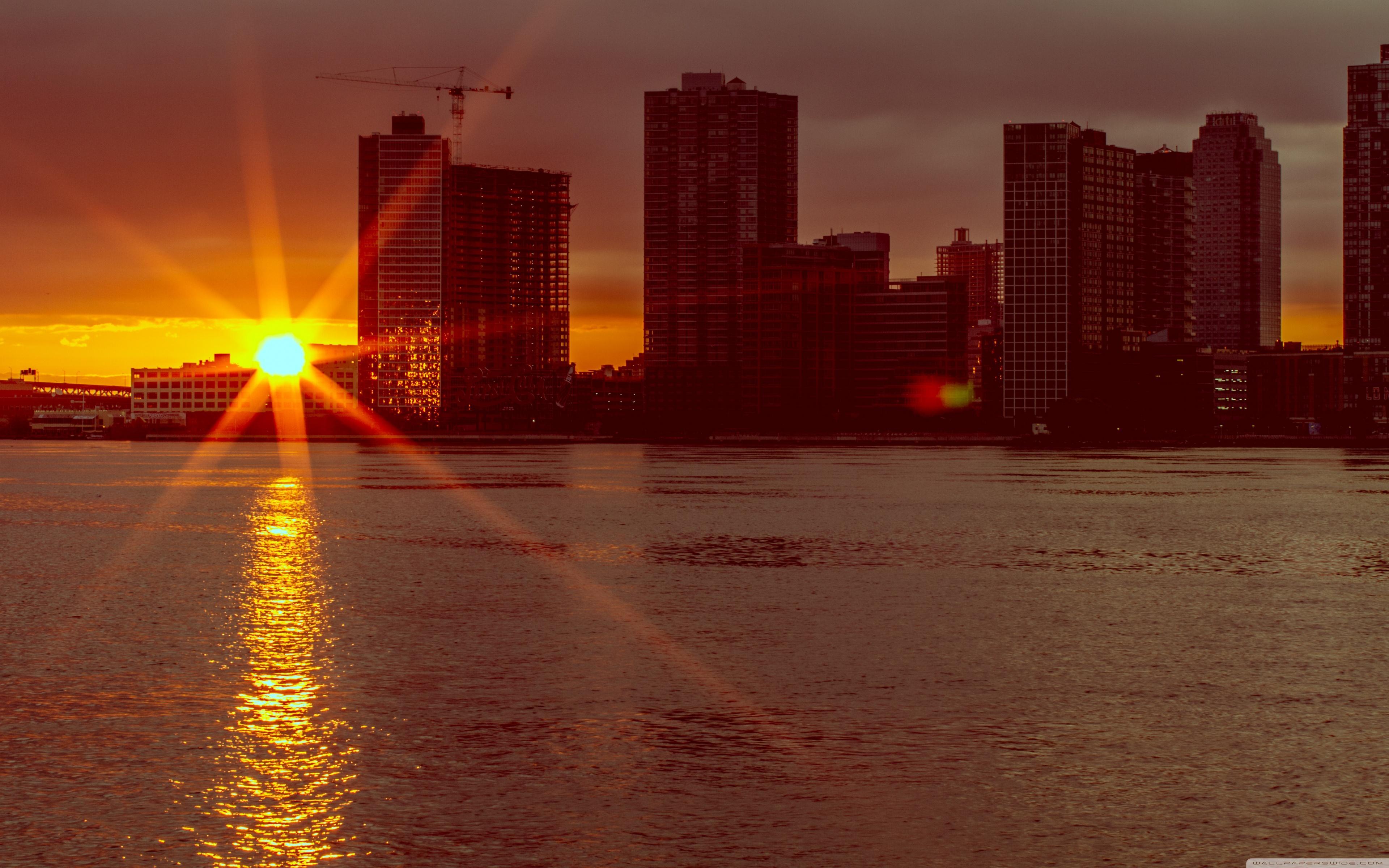 New York Sunrise ❤ 4K HD Desktop Wallpaper for • Wide & Ultra