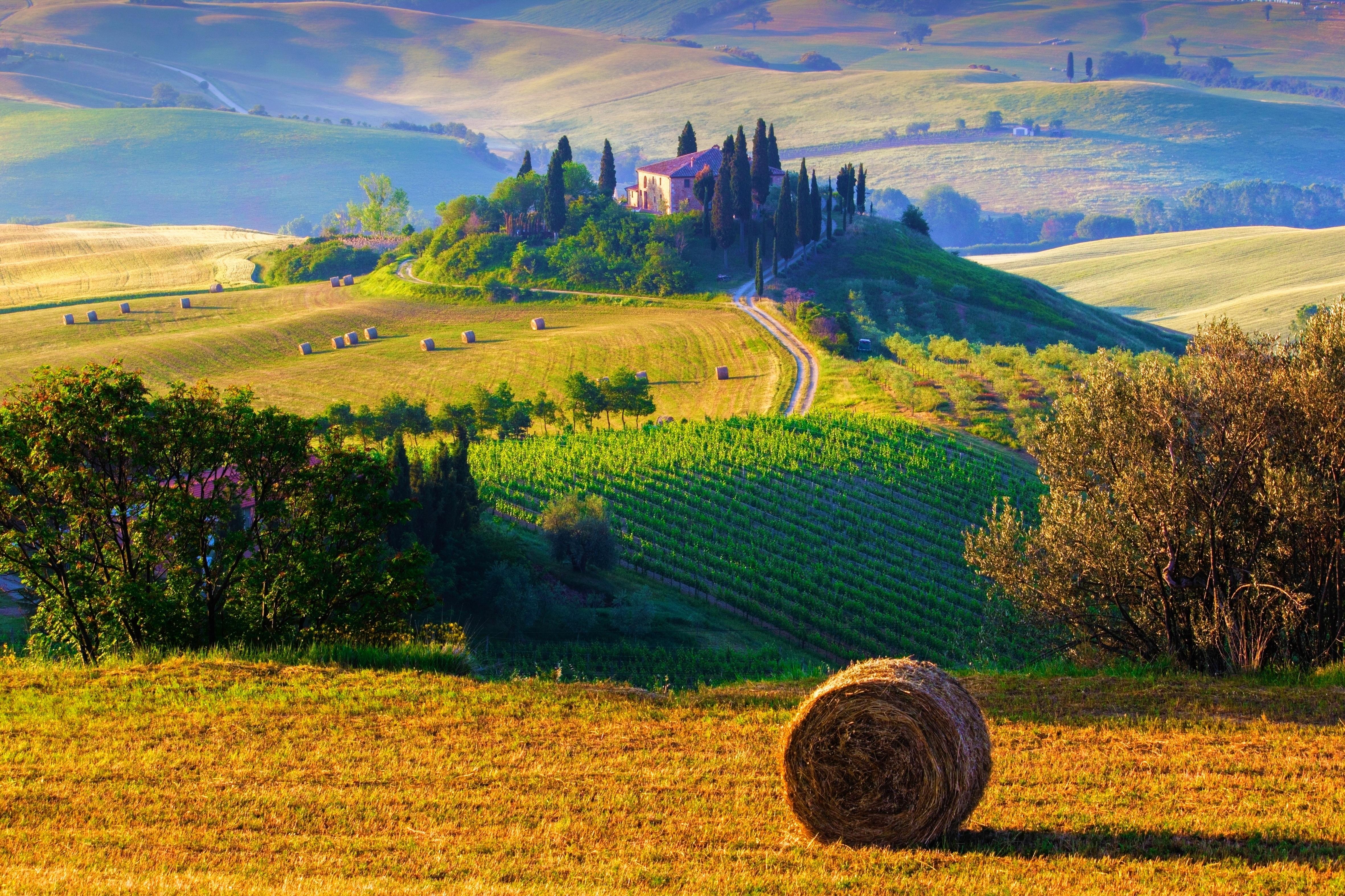 Tuscany Italy Landscape Wallpaper Wallpaper, HD Wallpaper
