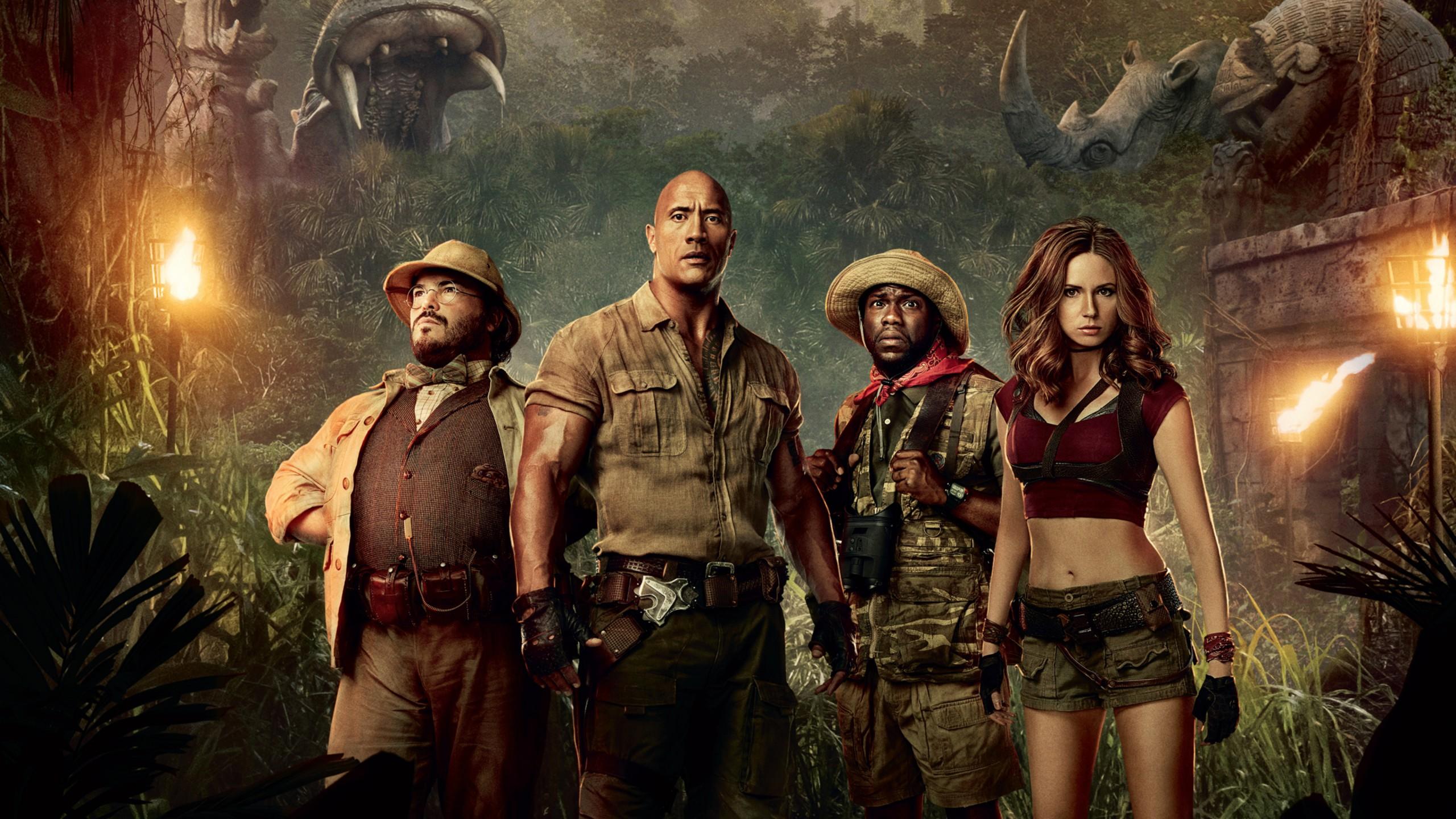 Wallpaper Jumanji: Welcome to the Jungle, Jack Black, Kevin Hart