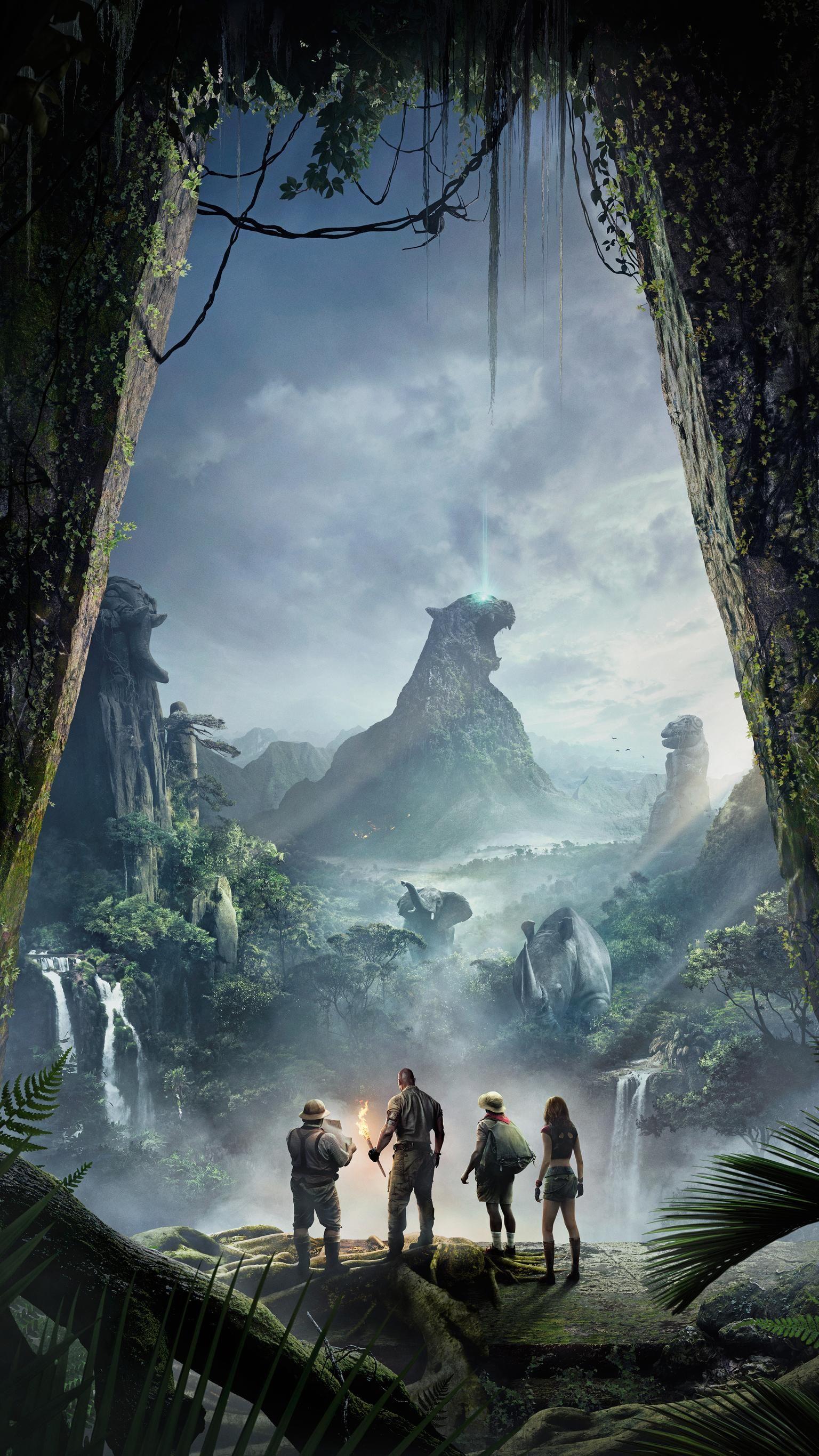 Jumanji: Welcome to the Jungle Phone Wallpaper. Movie. Full