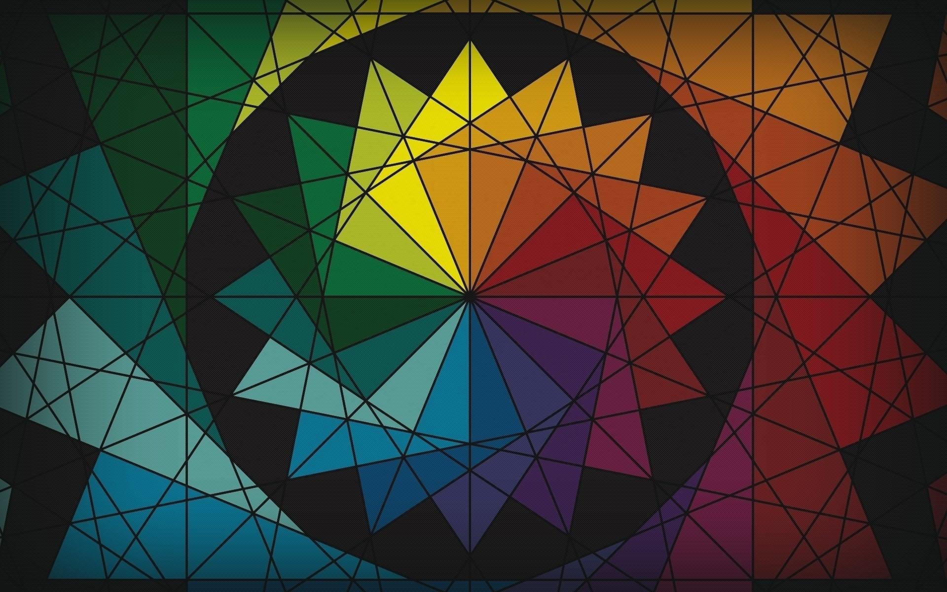 #color wheel, #colorful, #triangle, #circle, #abstract