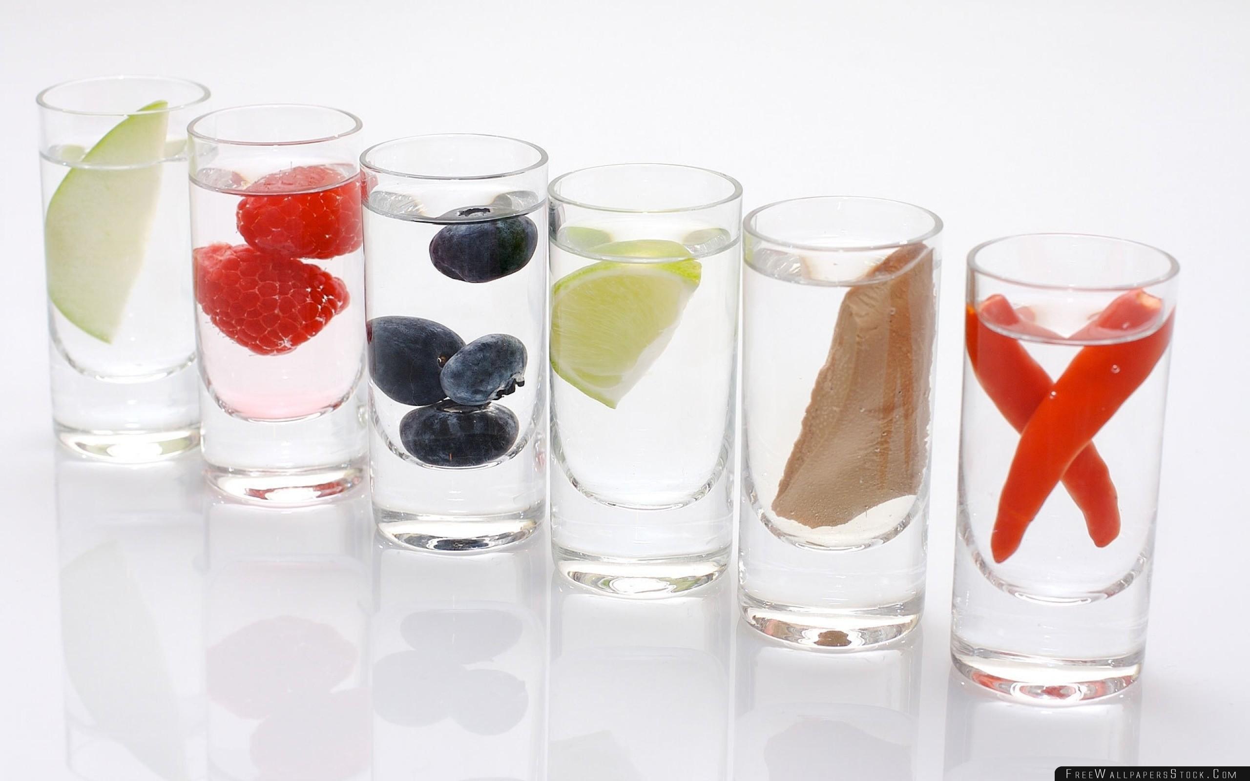 Wine Glasses Vodka Snack Decor Wallpaper Wallpaper Stock