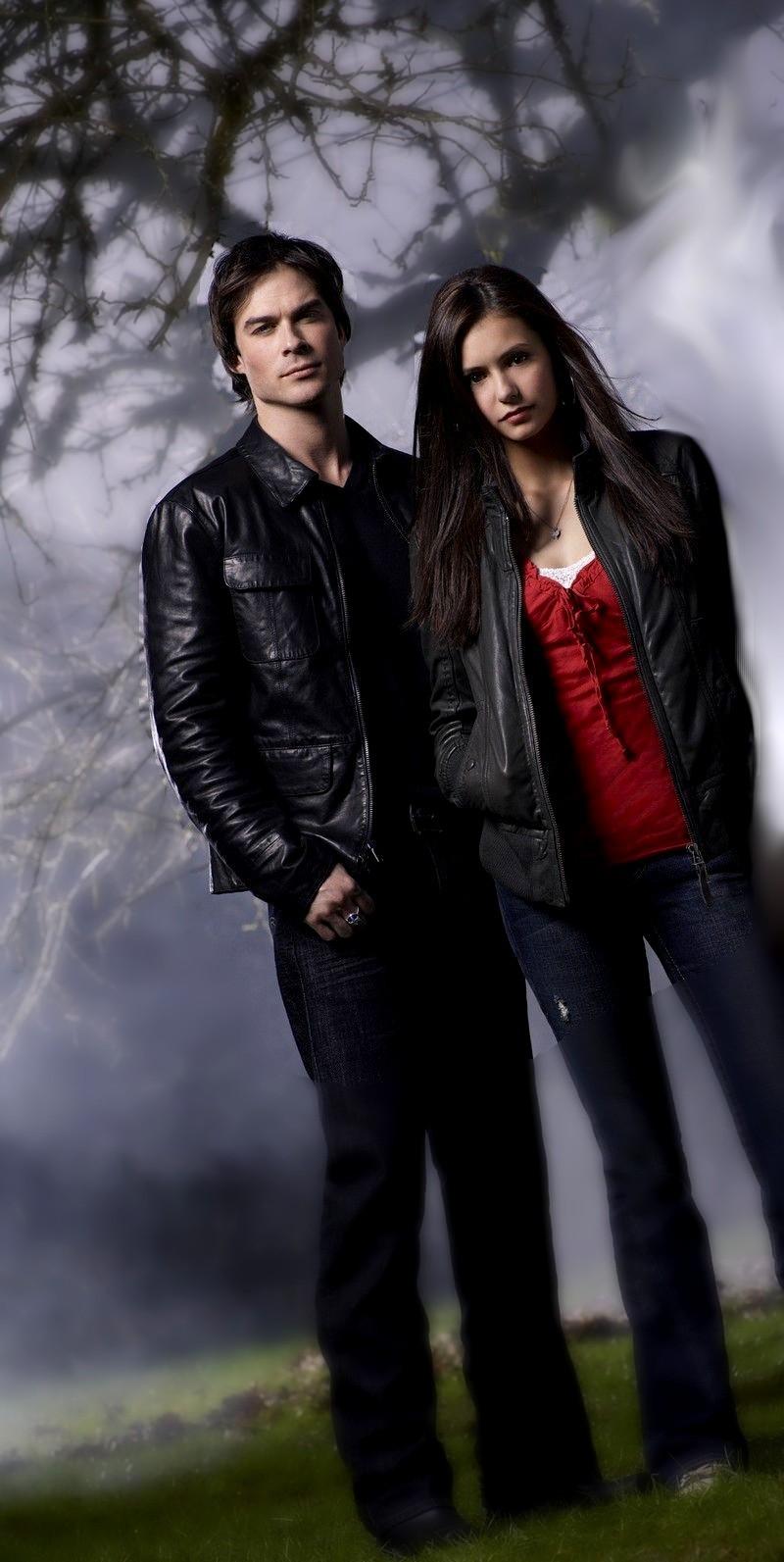 Damon Elena Vampire Diaries Couples Wallpaper
