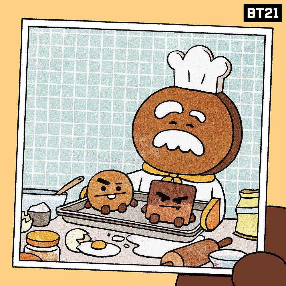 Picture] BT21, SHOOKY Grandpa and Crunchy Squad [190409]