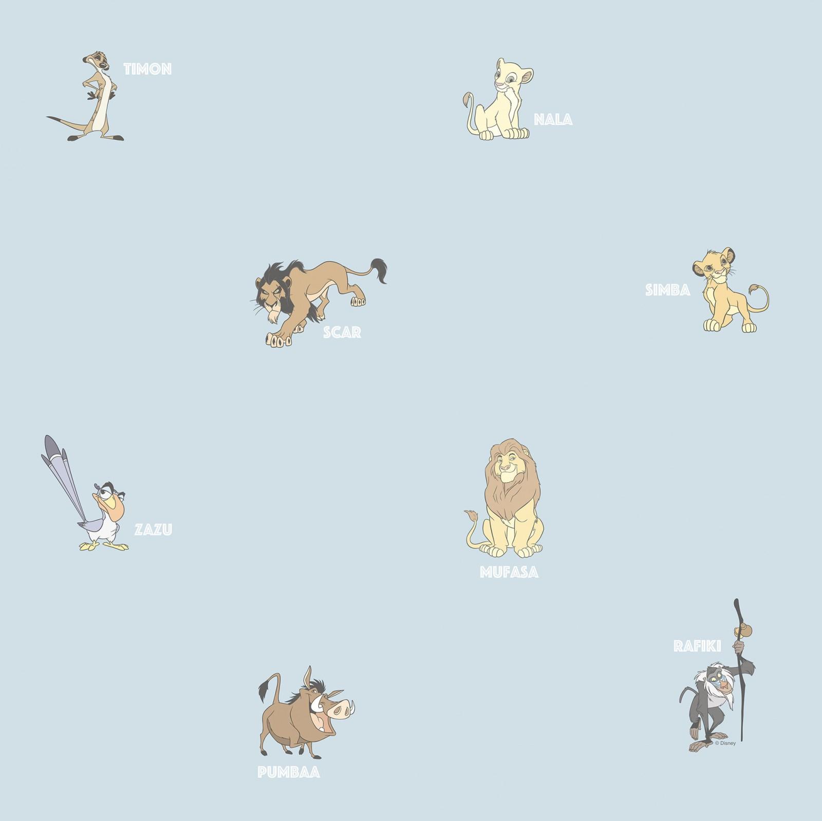 Kids Wallpaper Disney The Lion King Simba Blue Brown L3022 1