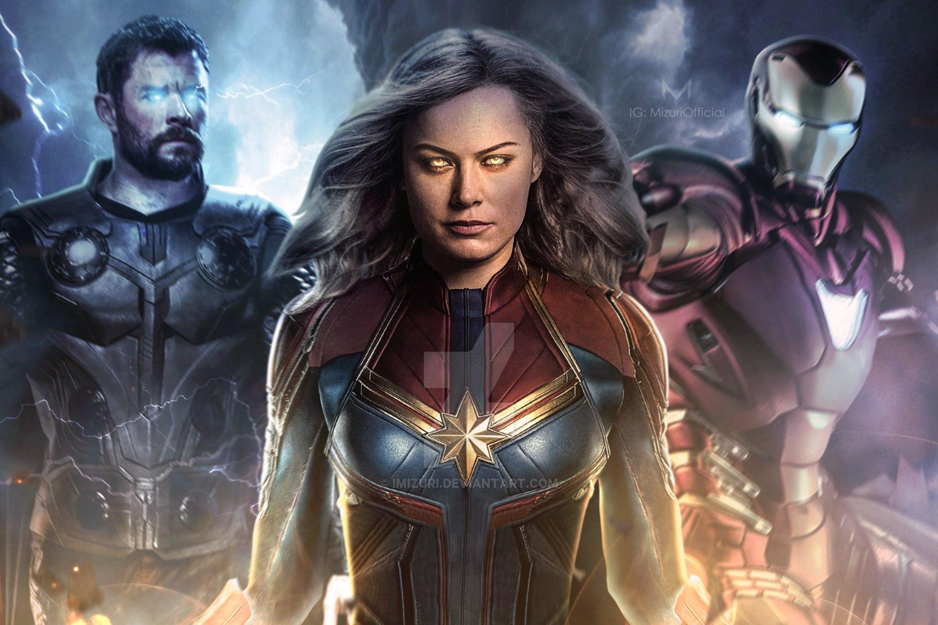 Carol Danvers Captain Marvel Desktop Widescreen Wallpaper