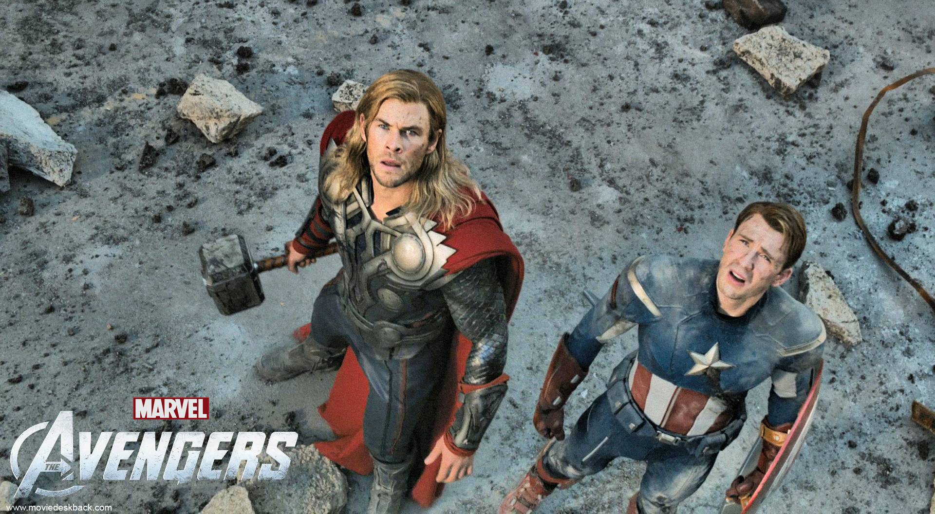 The Avengers (2012) Thor and Captain America