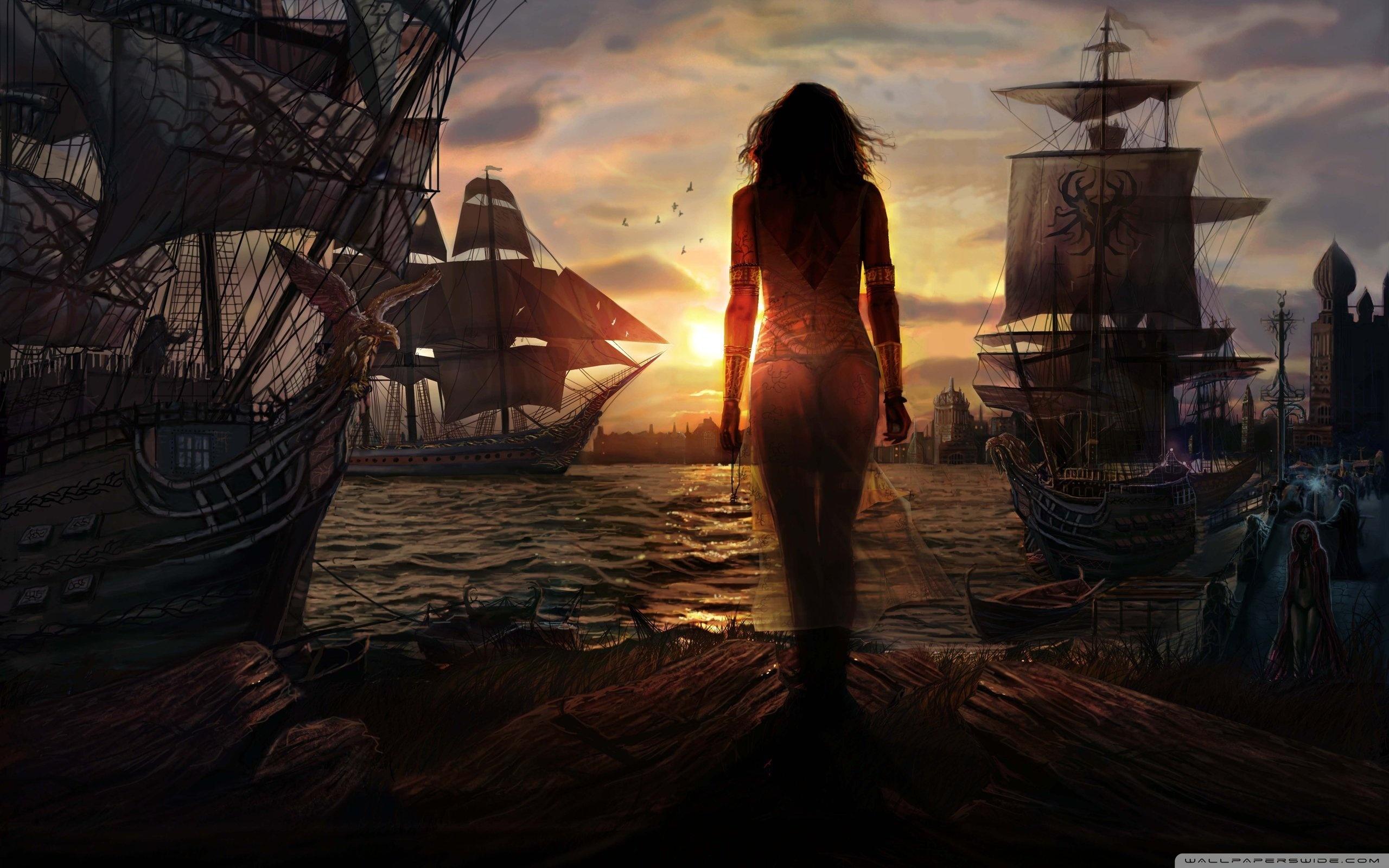 Ships Waiting To Sail Out ❤ 4K HD Desktop Wallpaper for 4K Ultra HD