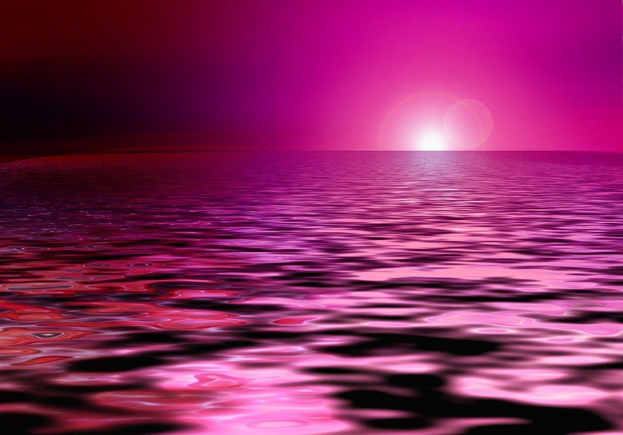 Hot Pink Sunset Wallpaper