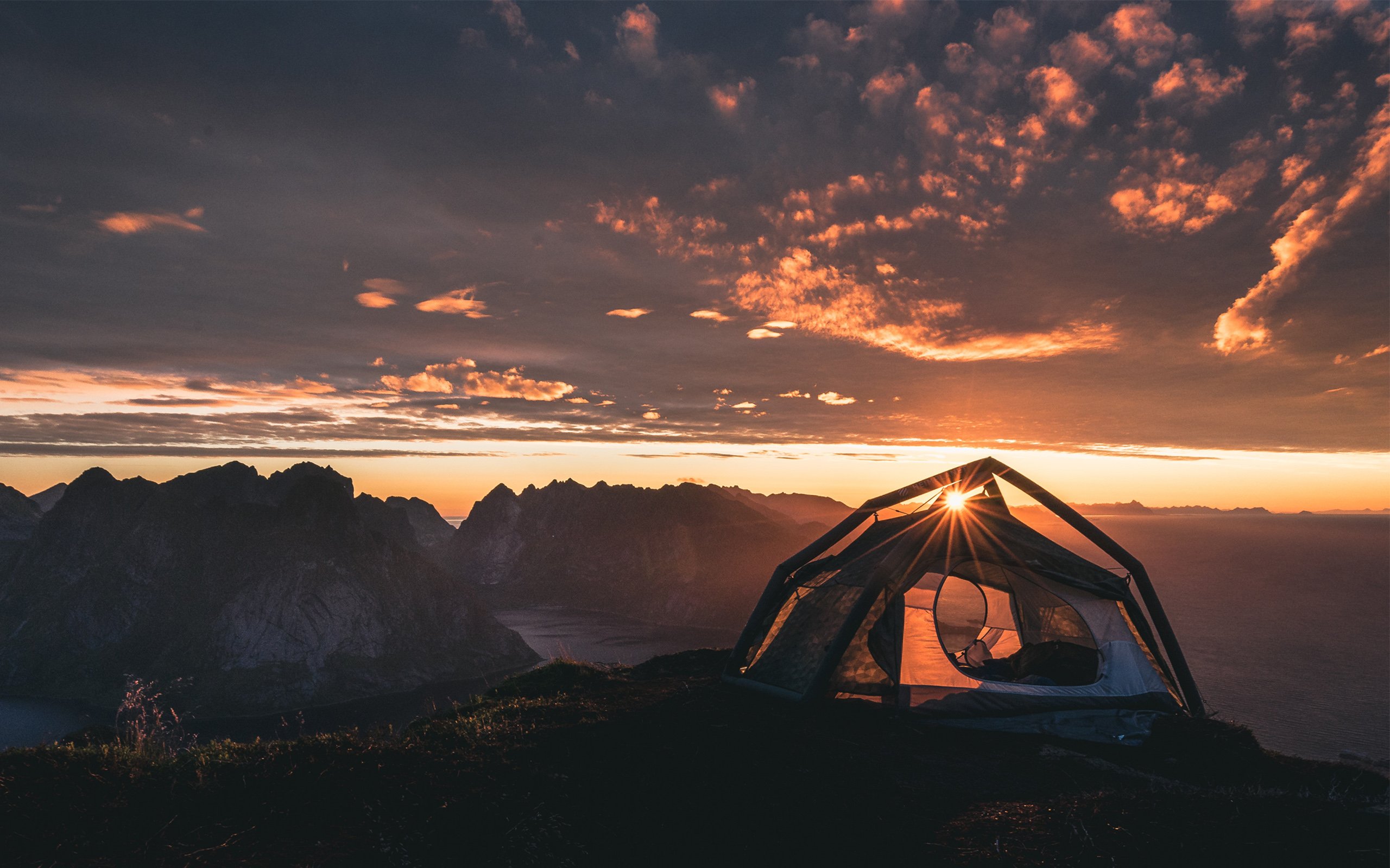 #sun rays, #camping, #photography, #mountains, #tent
