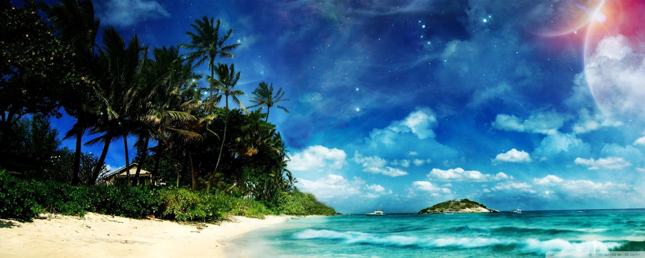 Surreal Beach Ultra HD Desktop Background Wallpaper