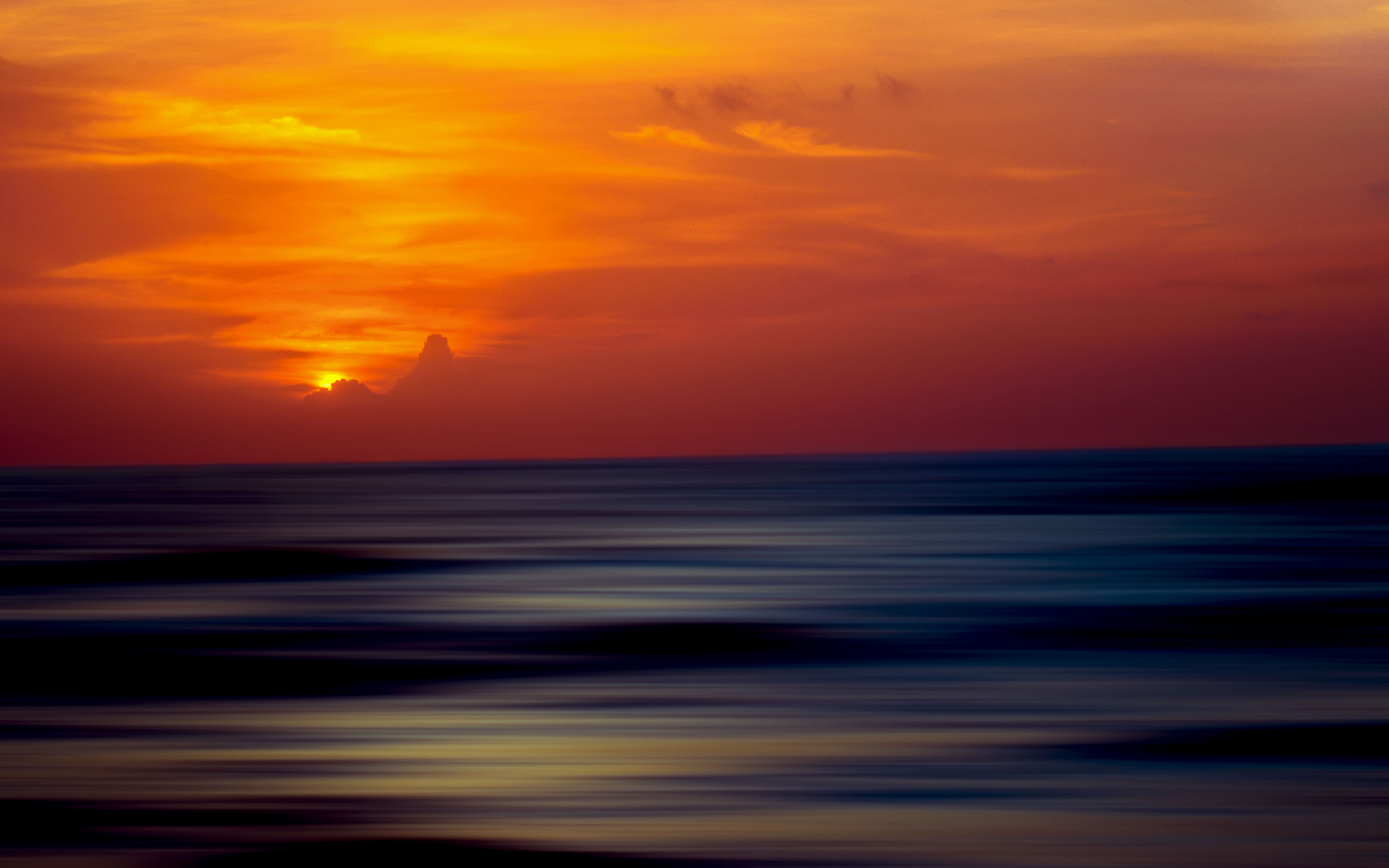 Sunset Ocean 5K Wallpaper