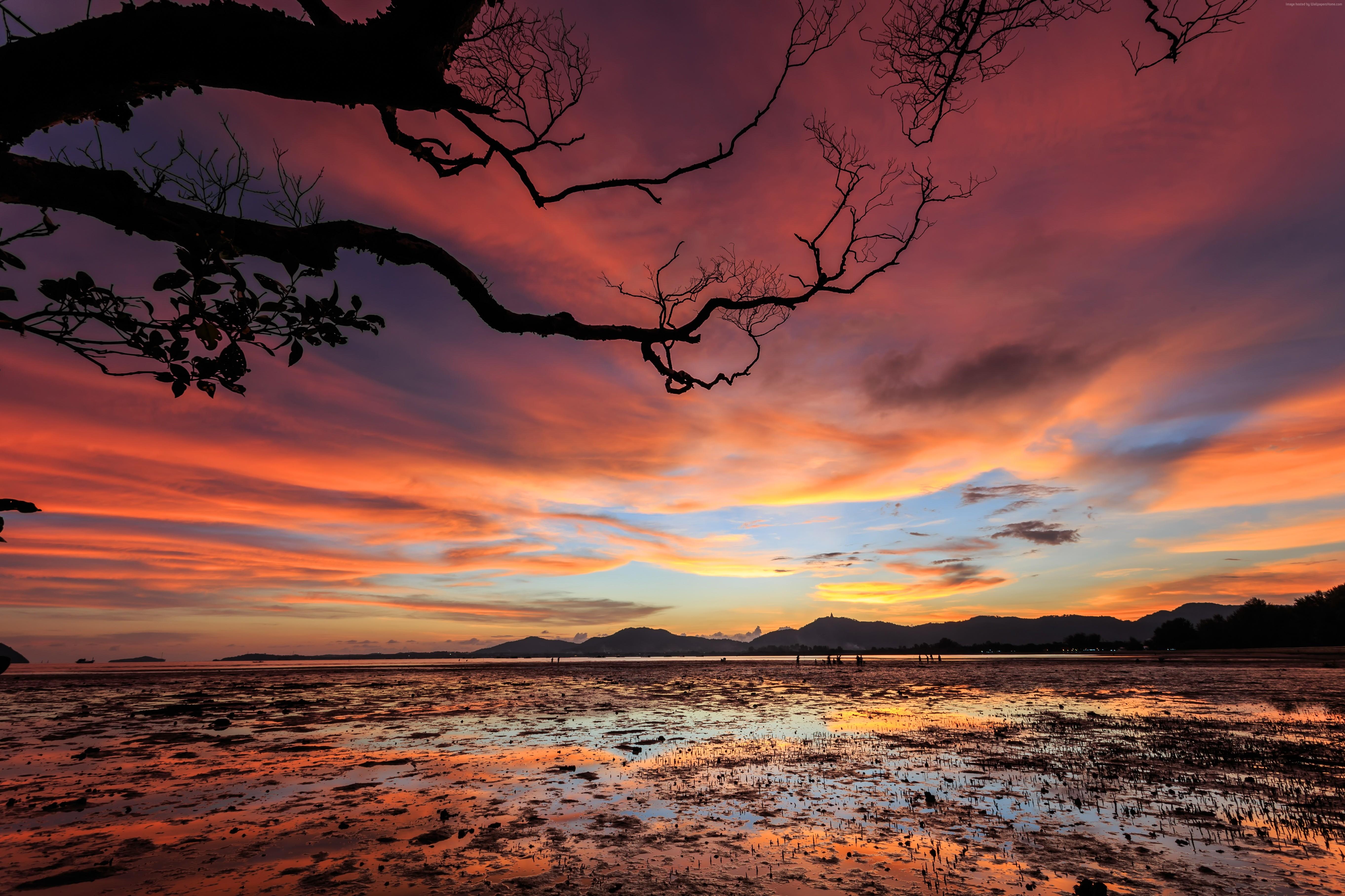 #Sunset, K, #clouds. Nature wallpaper and background