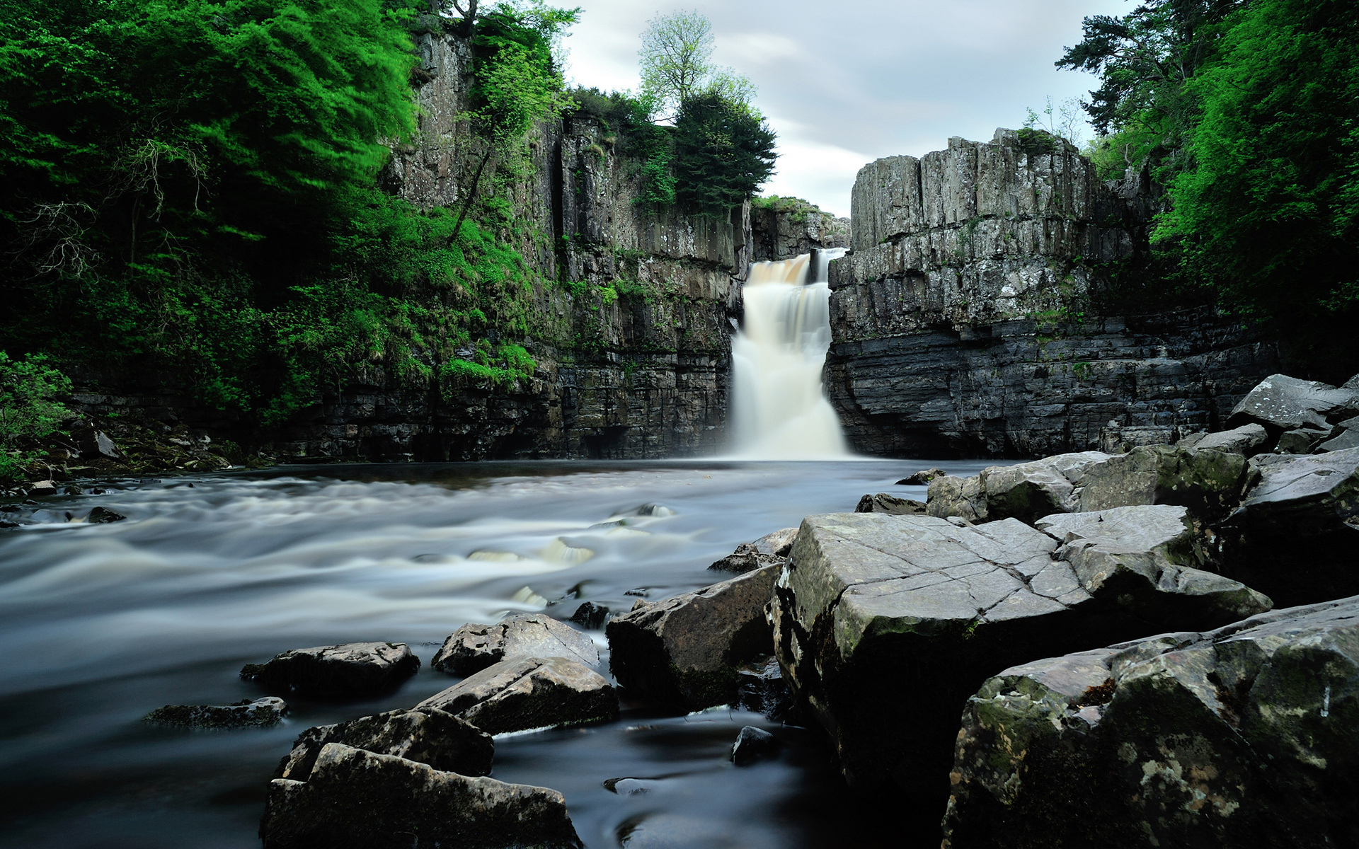 Nature Landscapes Waterfall Rivers Pool Wallpaper