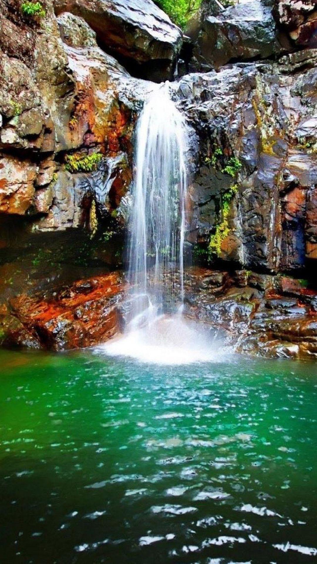 Nature Plunge Pool Landscape #iPhone #plus #wallpaper. iPhone 6