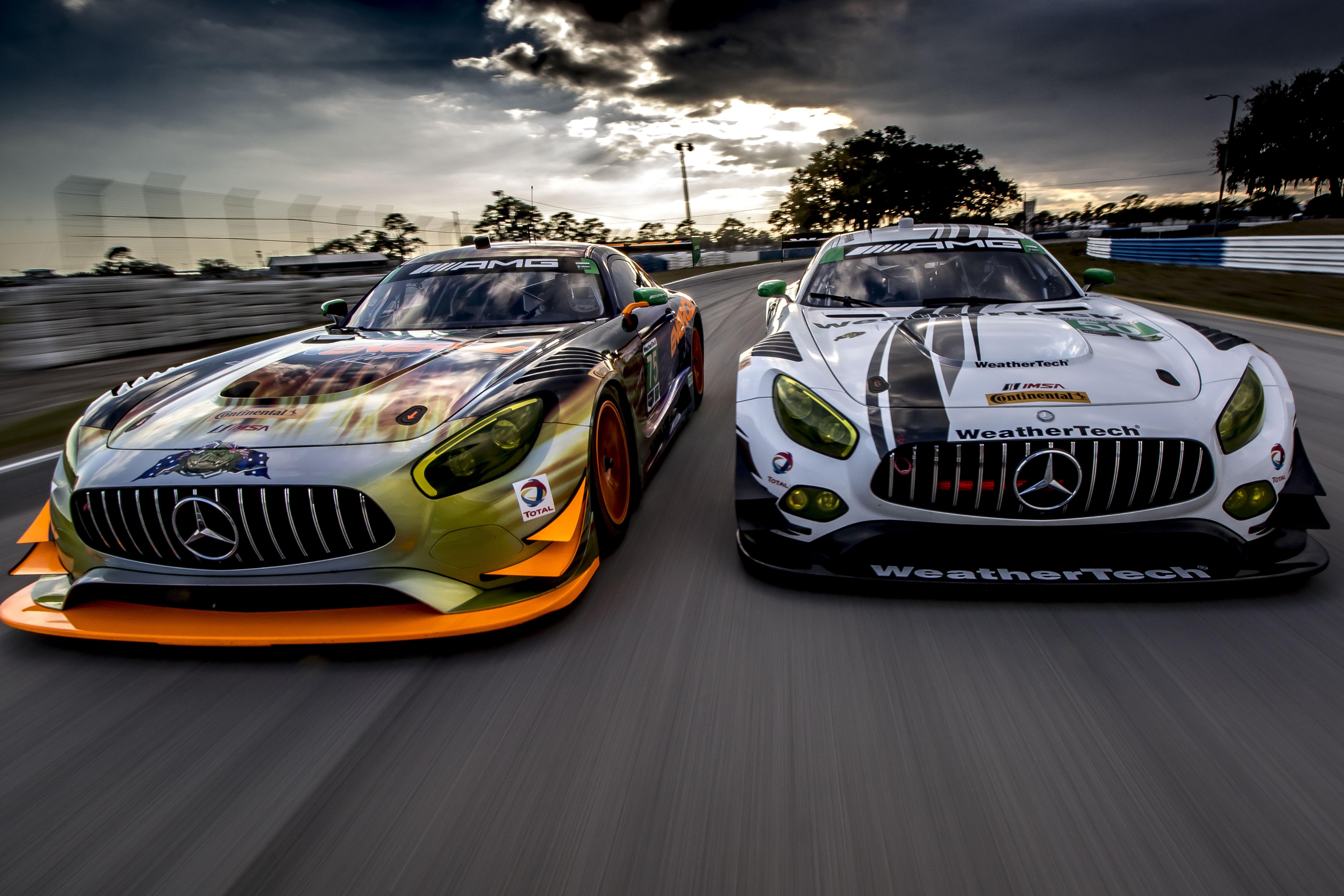Wallpaper Mercedes AMG GT Sebring Raceway, 4K, Automotive / Cars