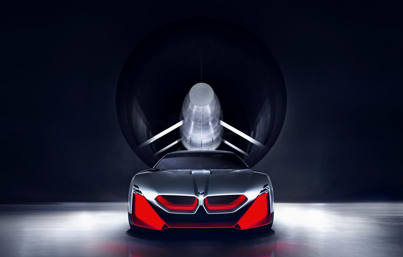 Wallpaper background, coupe, BMW, front view, 2019, Vision M NEXT