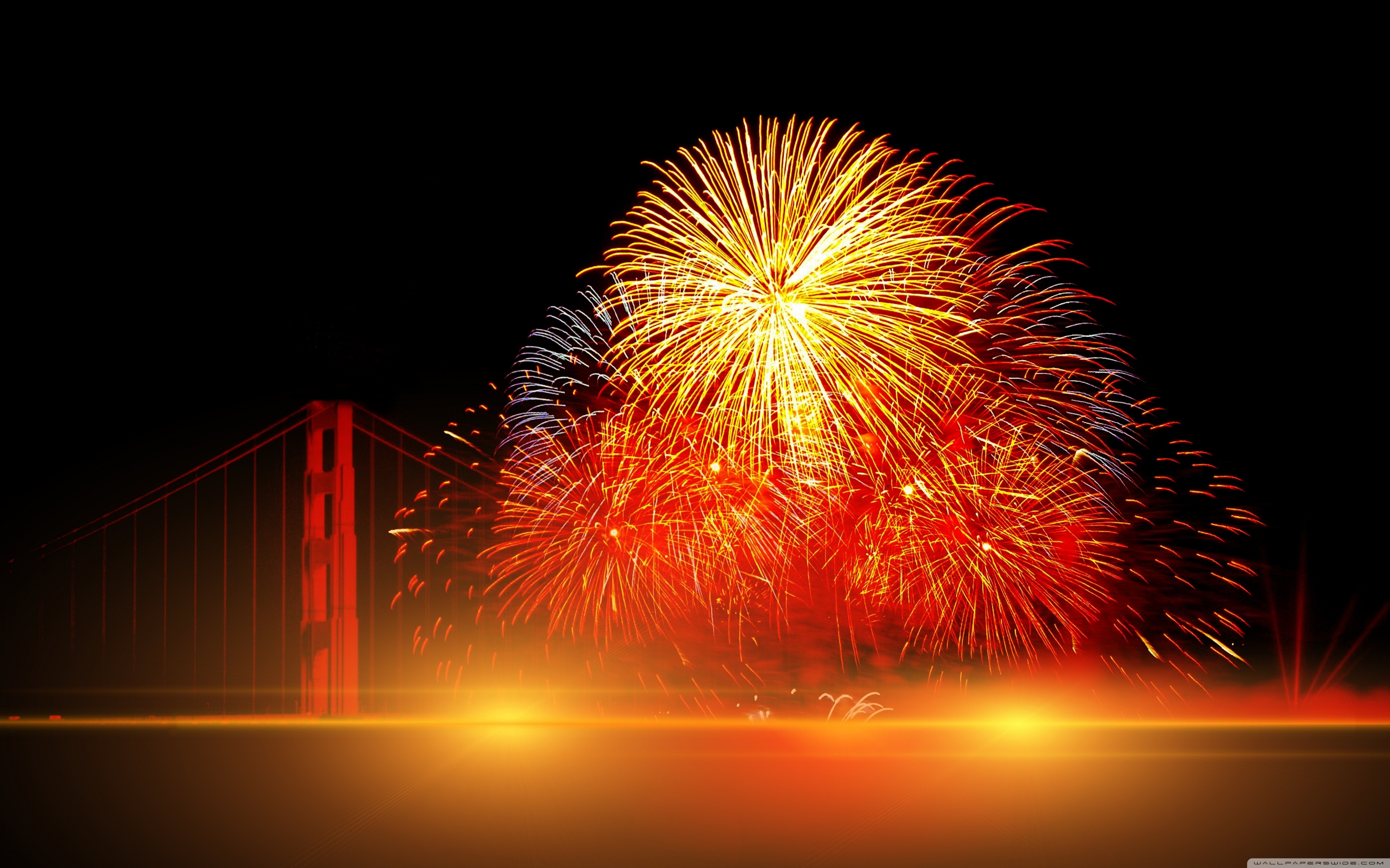 Happy New Year 2016 Fireworks ❤ 4K HD Desktop Wallpaper for 4K