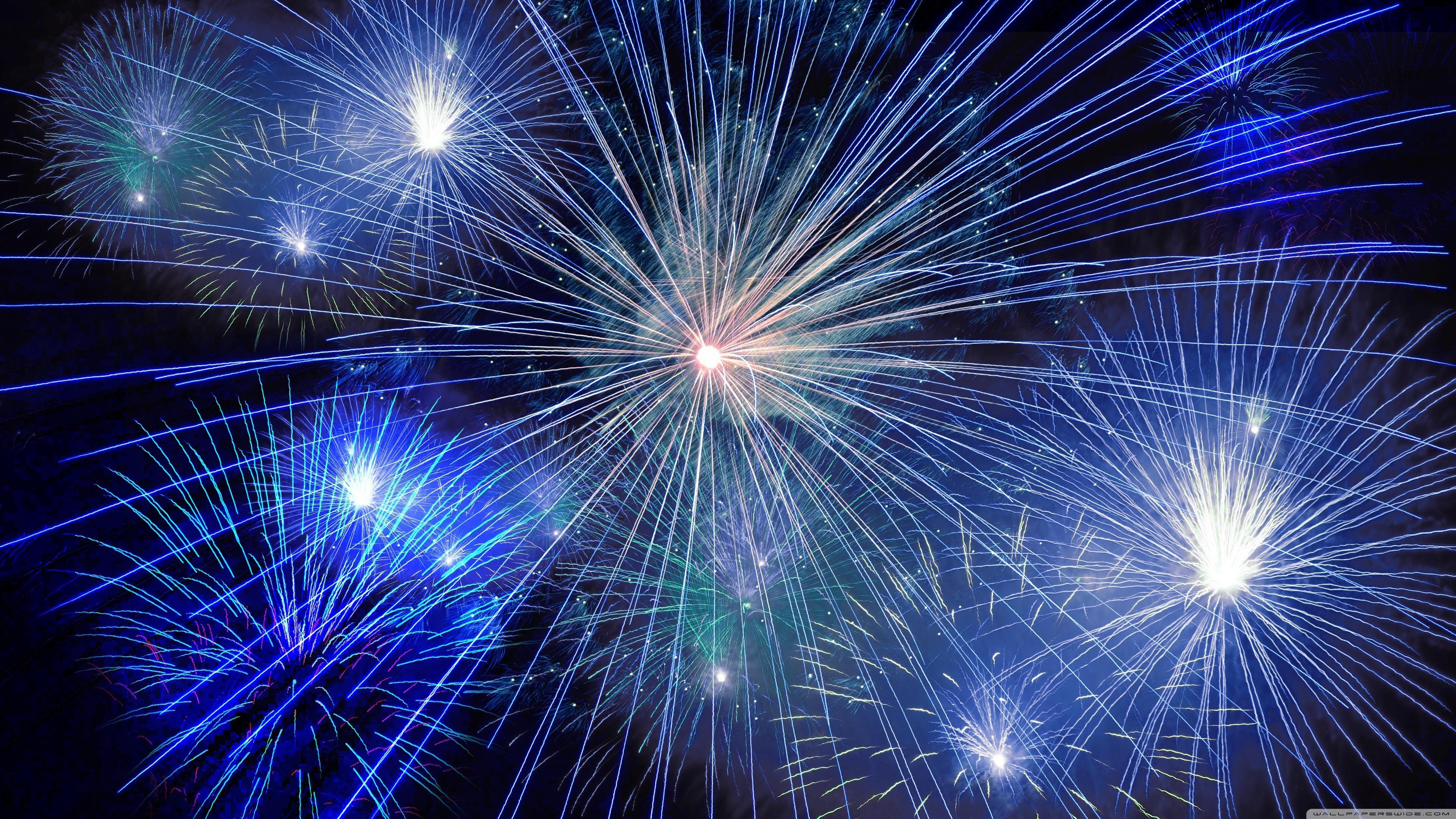 New Year 2016 Fireworks ❤ 4K HD Desktop Wallpaper for 4K Ultra HD