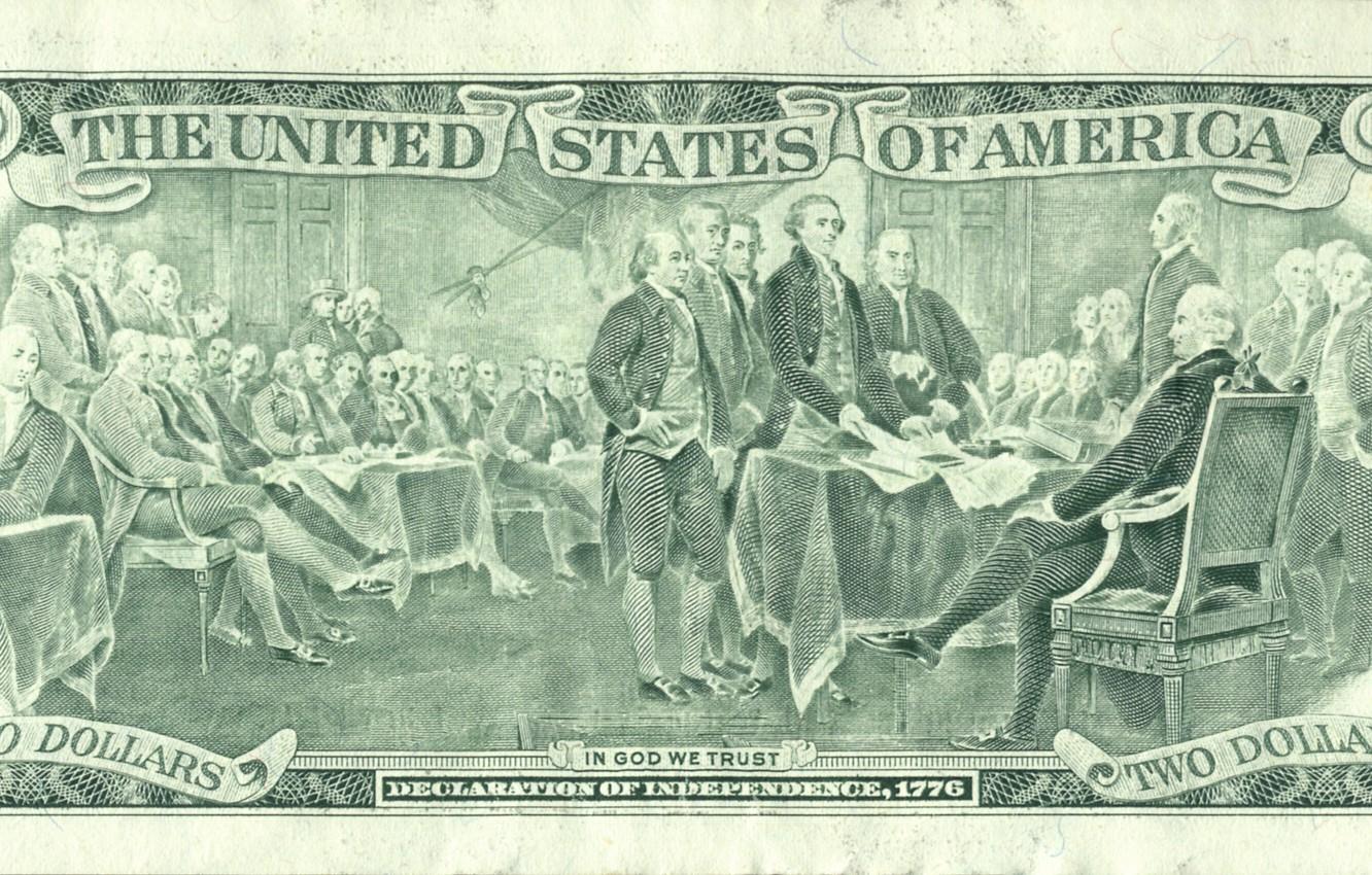 Wallpaper United States, money, God, America, trust, declaration