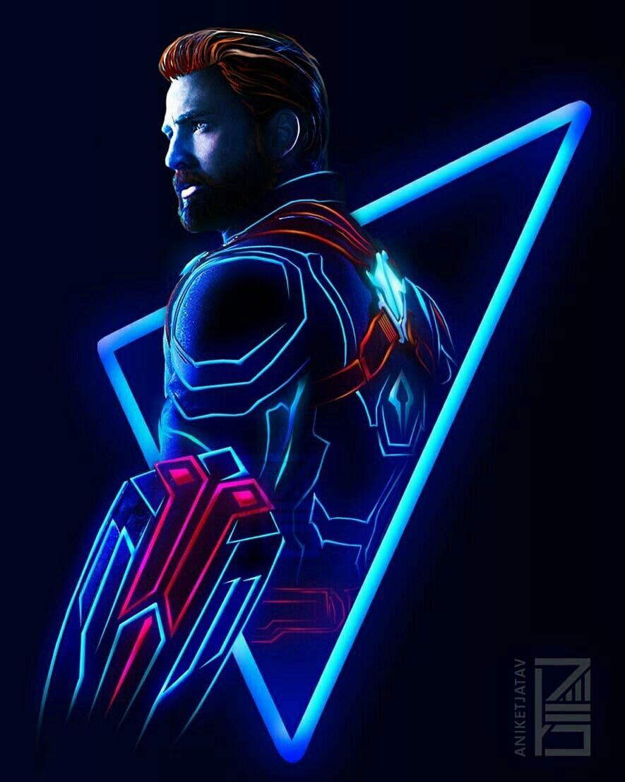 Nomad V.3. Neon Marvel. Marvel, Vingadores, Wallpaper super herois