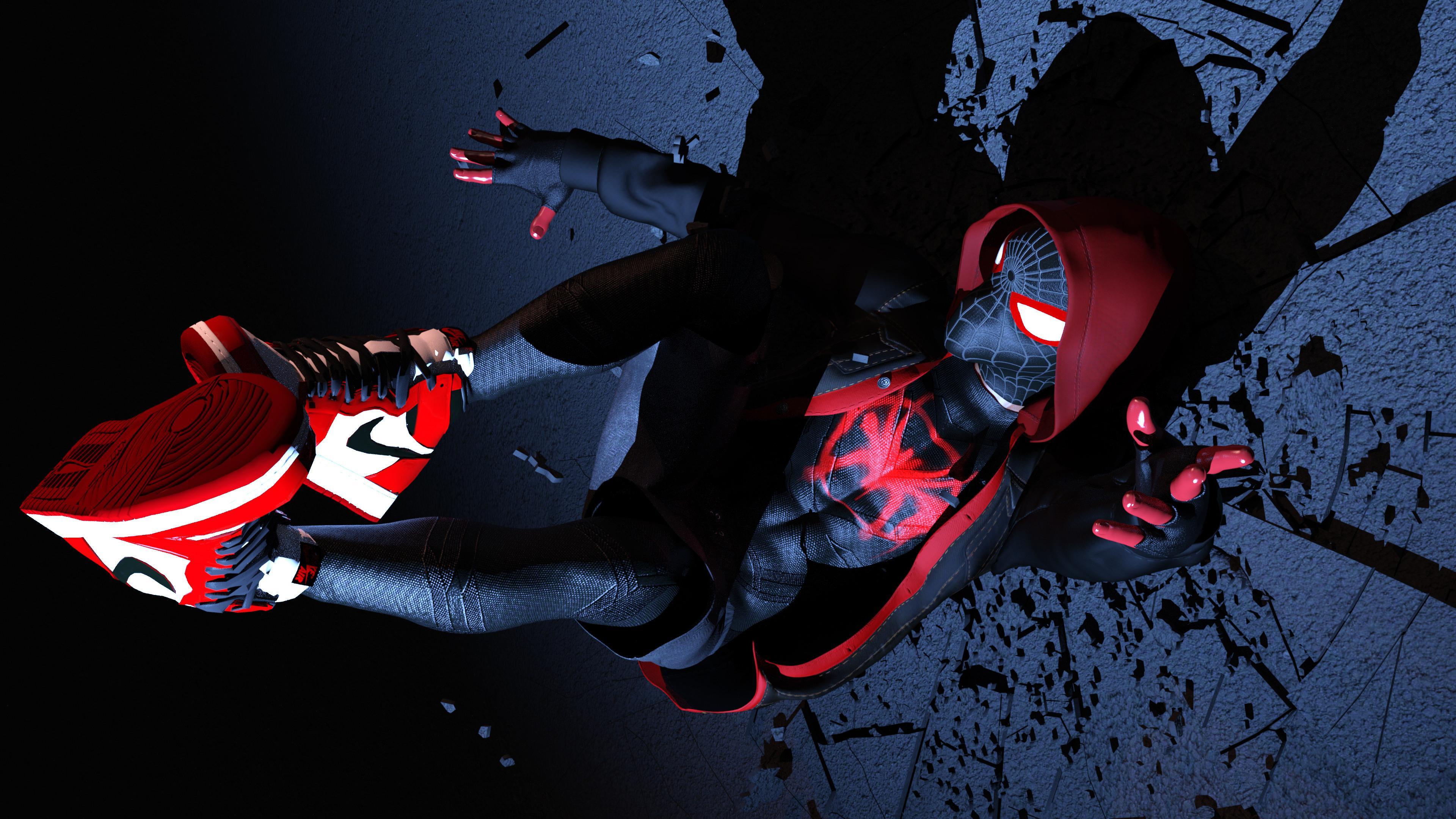 Miles Morales Logo Wallpapers Wallpaper Cave