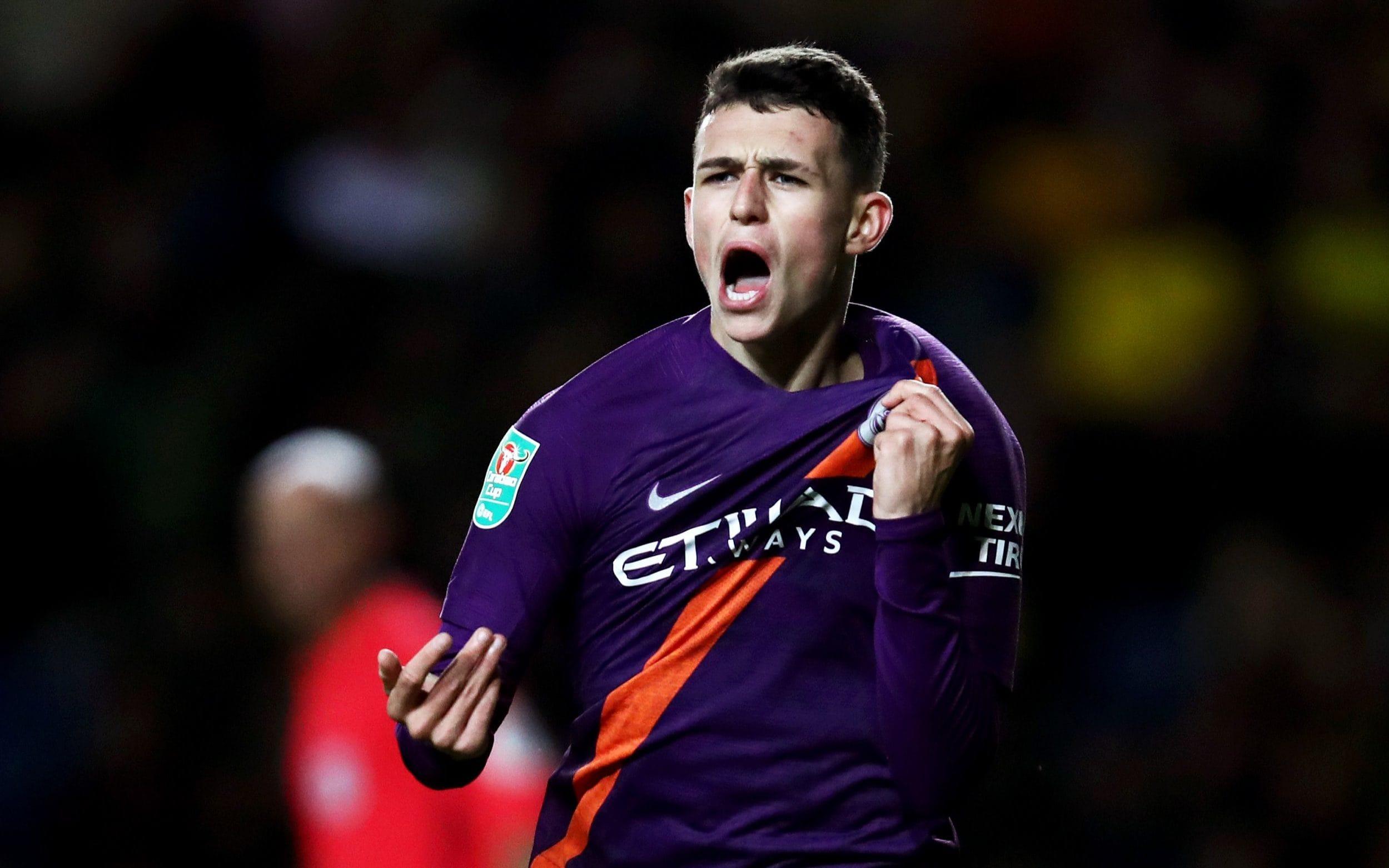 Phil Foden's scores first goal for Manchester City