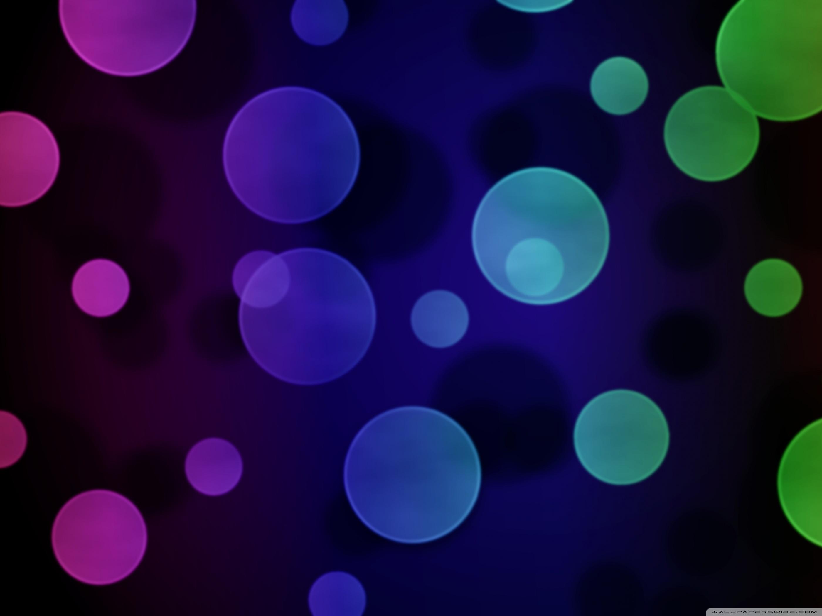 Circles colorful in the dark made with GIMP ❤ 4K HD Desktop