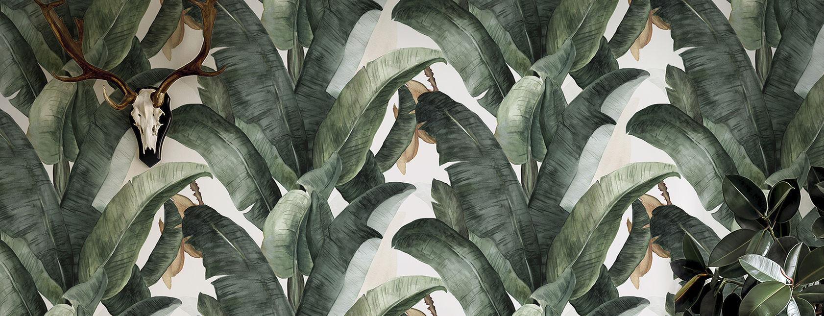 Green wallpaper—modern wallpaper—Photowall