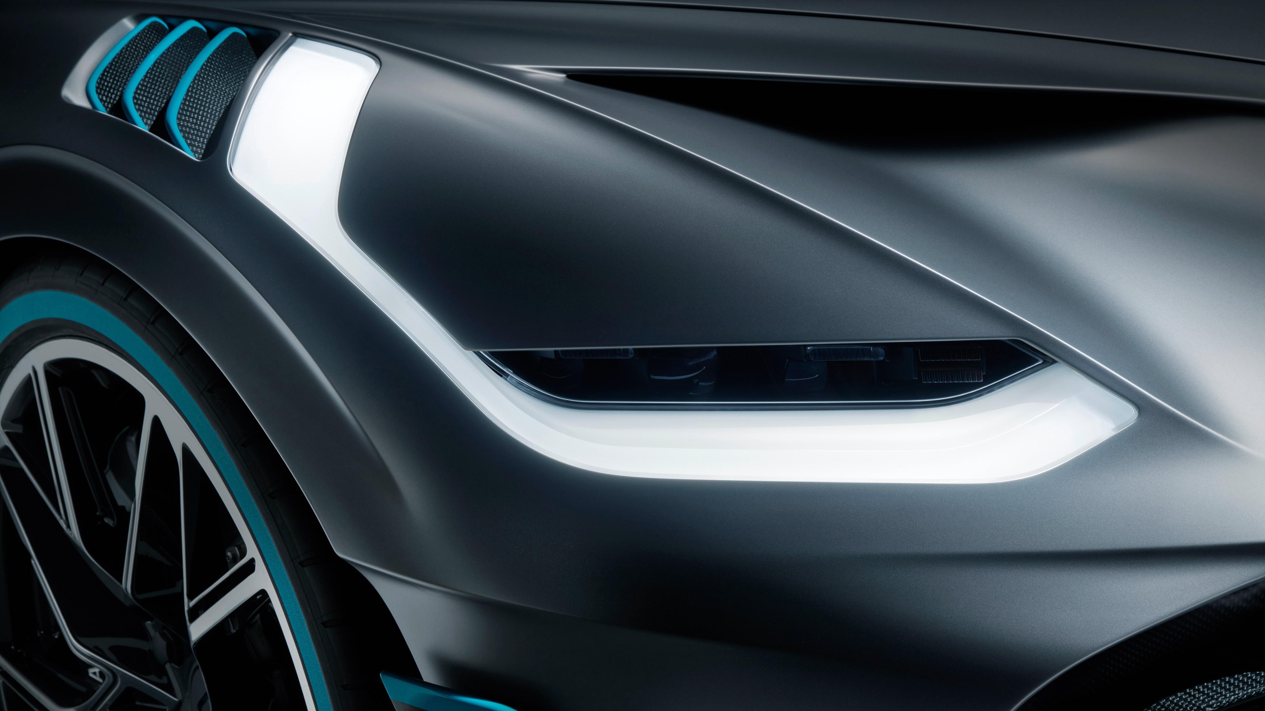 Bugatti Divo LED Headlights 4K Wallpaper. HD Car Wallpaper