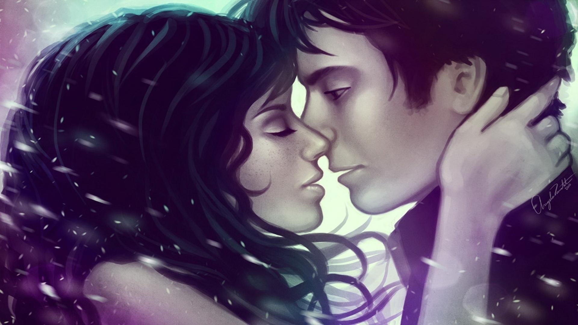 boy girl kissing wallpaper Gallery