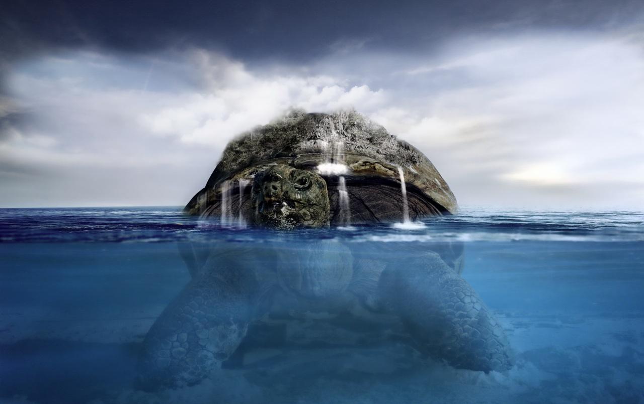Turtle Island Ocean Fantasy wallpaper. Turtle Island Ocean Fantasy
