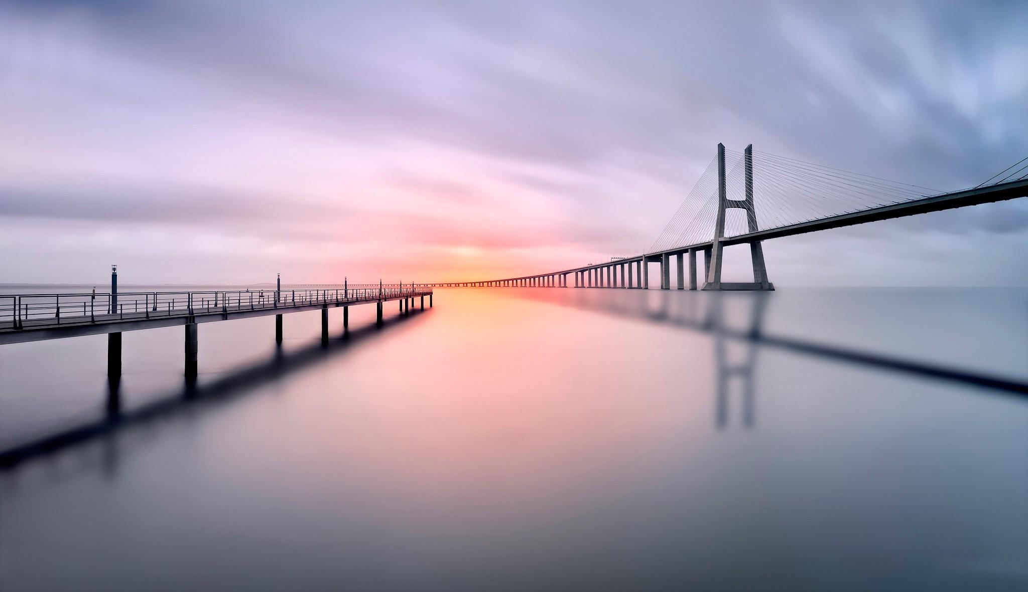 Vasco da Gama Bridge Wallpaper 11 X 1181