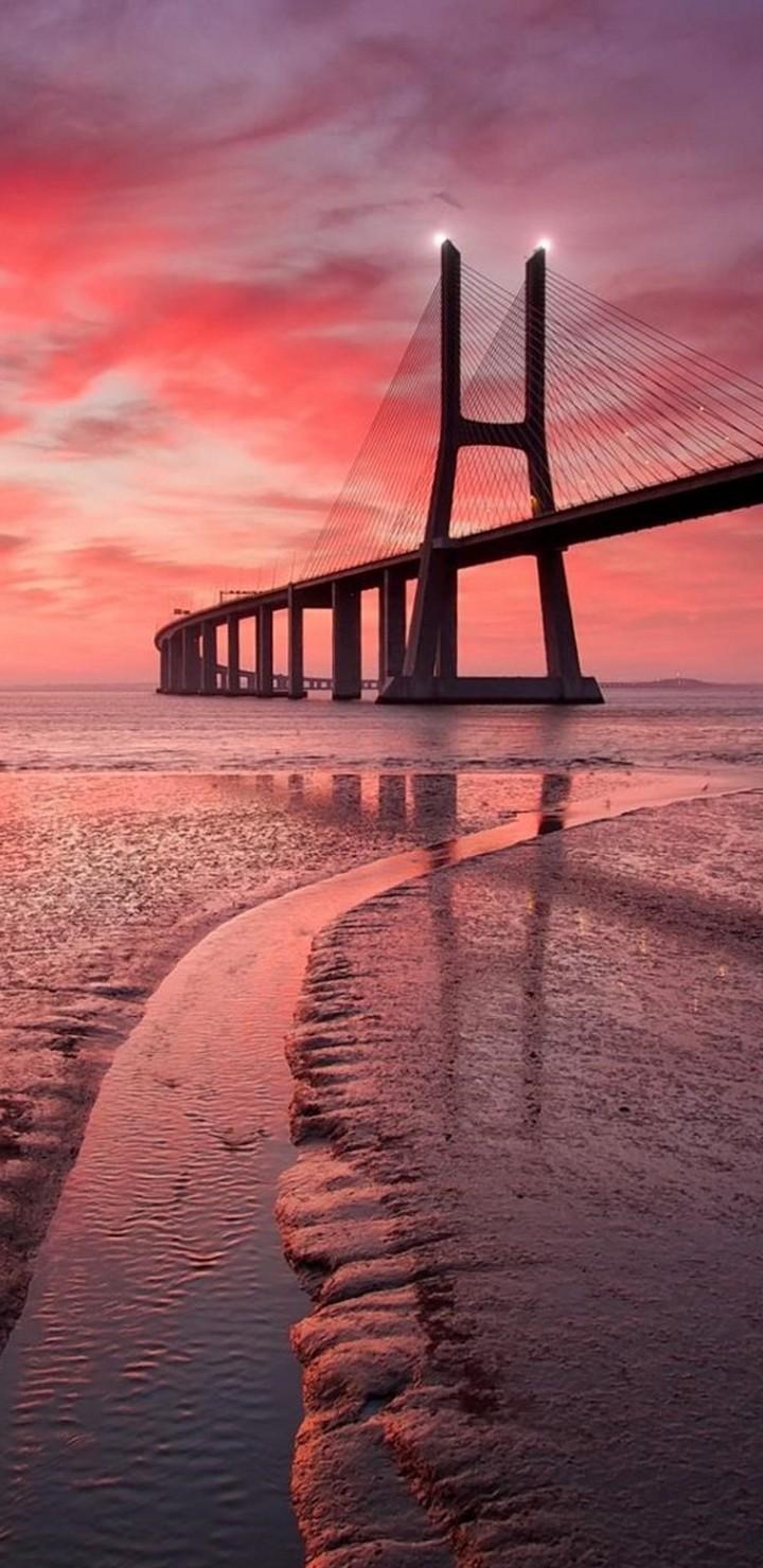 Vasco Da Gama Bridge Image Wallpaper - [720x1480]