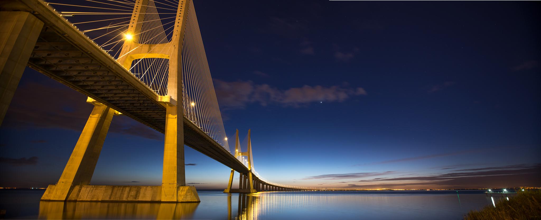 Vasco da Gama Bridge Wallpaper 24 X 832