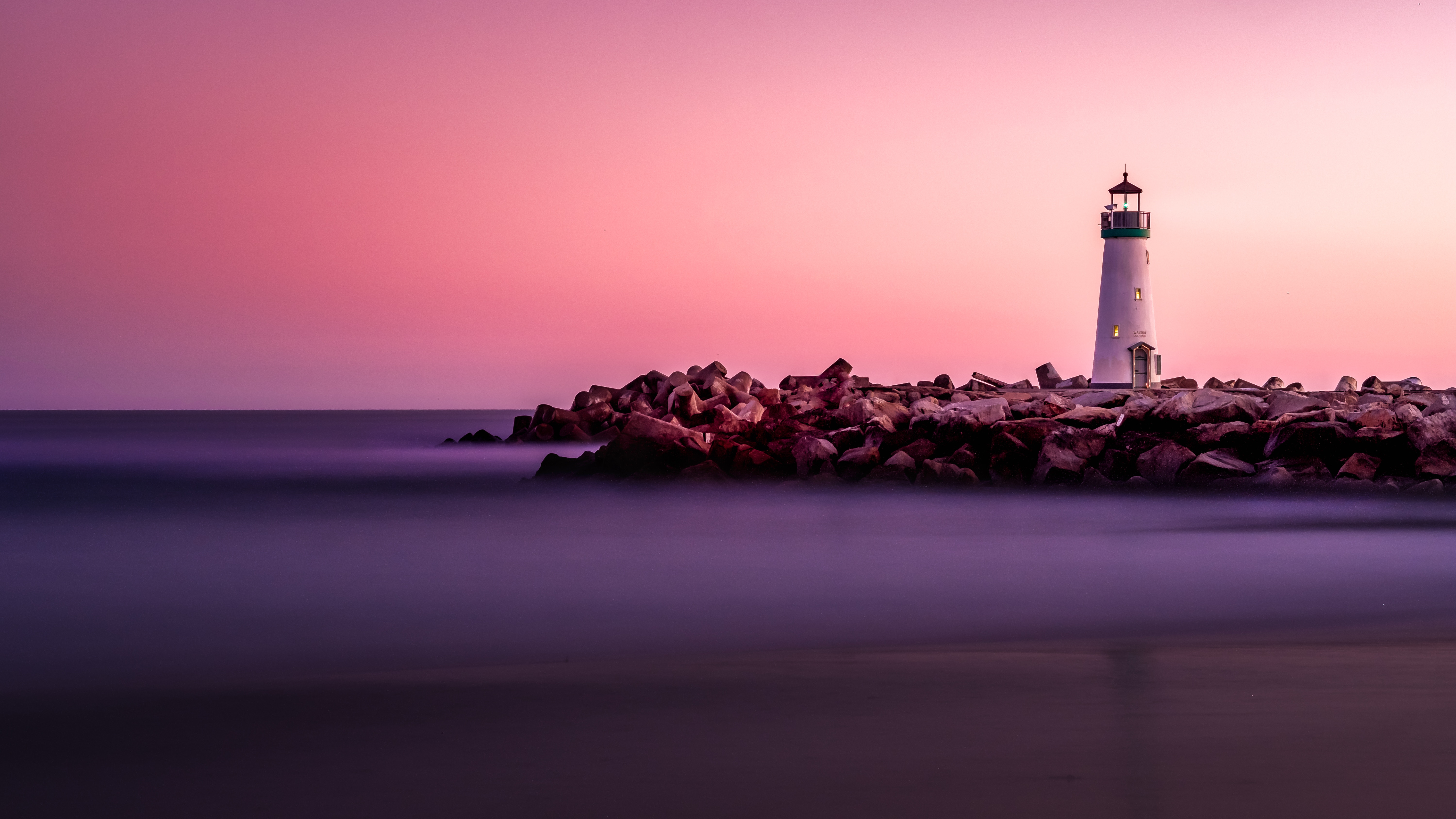 Wallpaper Lighthouse, Sunset, HD, 5K, Photography