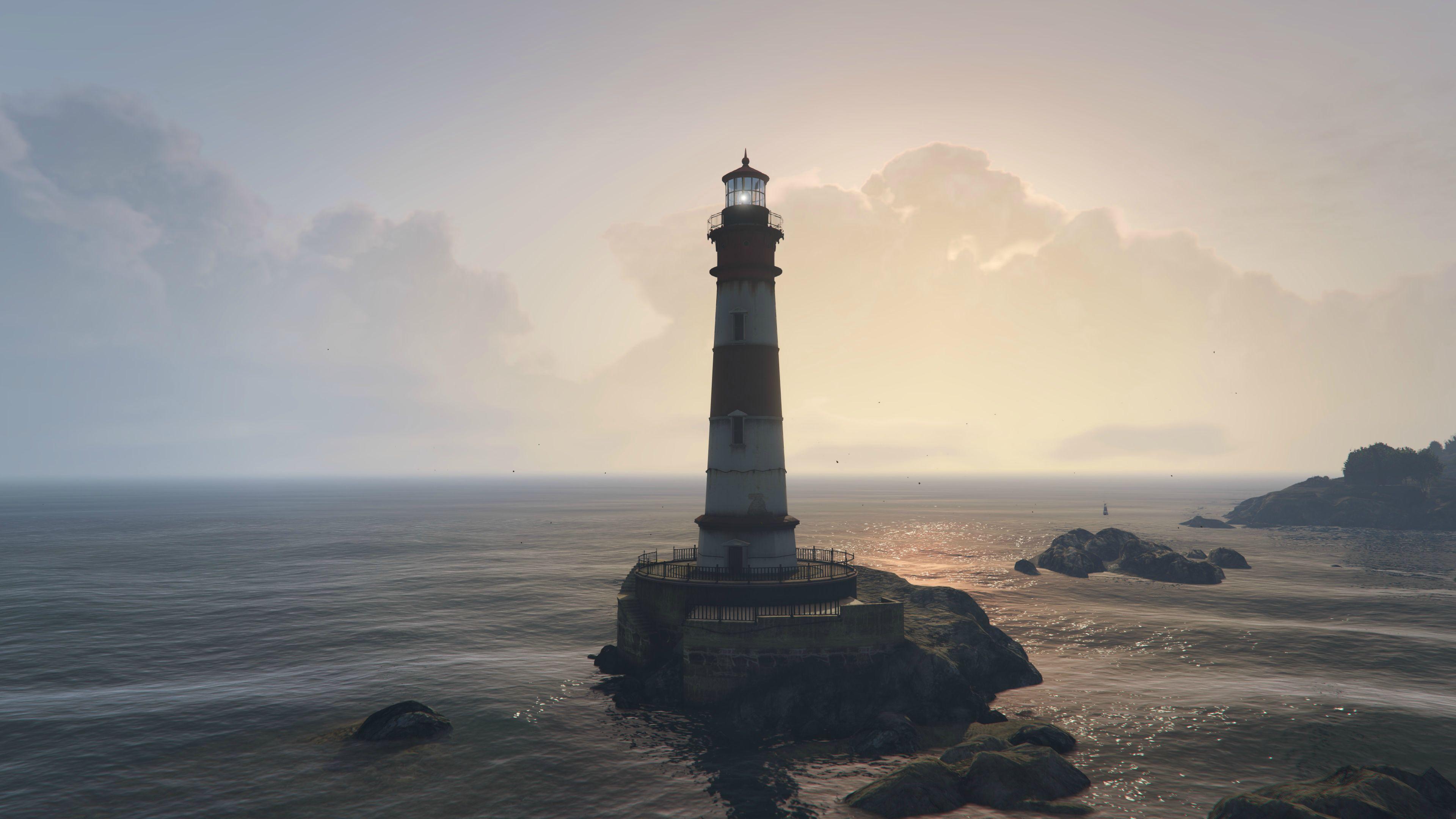 GTA V PC Lighthouse 4K screenshot